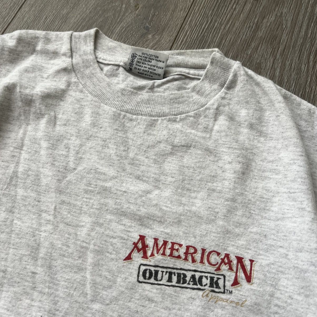Vintage Vintage 💥 American Outback Eagle Single Stitch Tee T-Shirt Size US XL / EU 56 / 4 - 8 Thumbnail