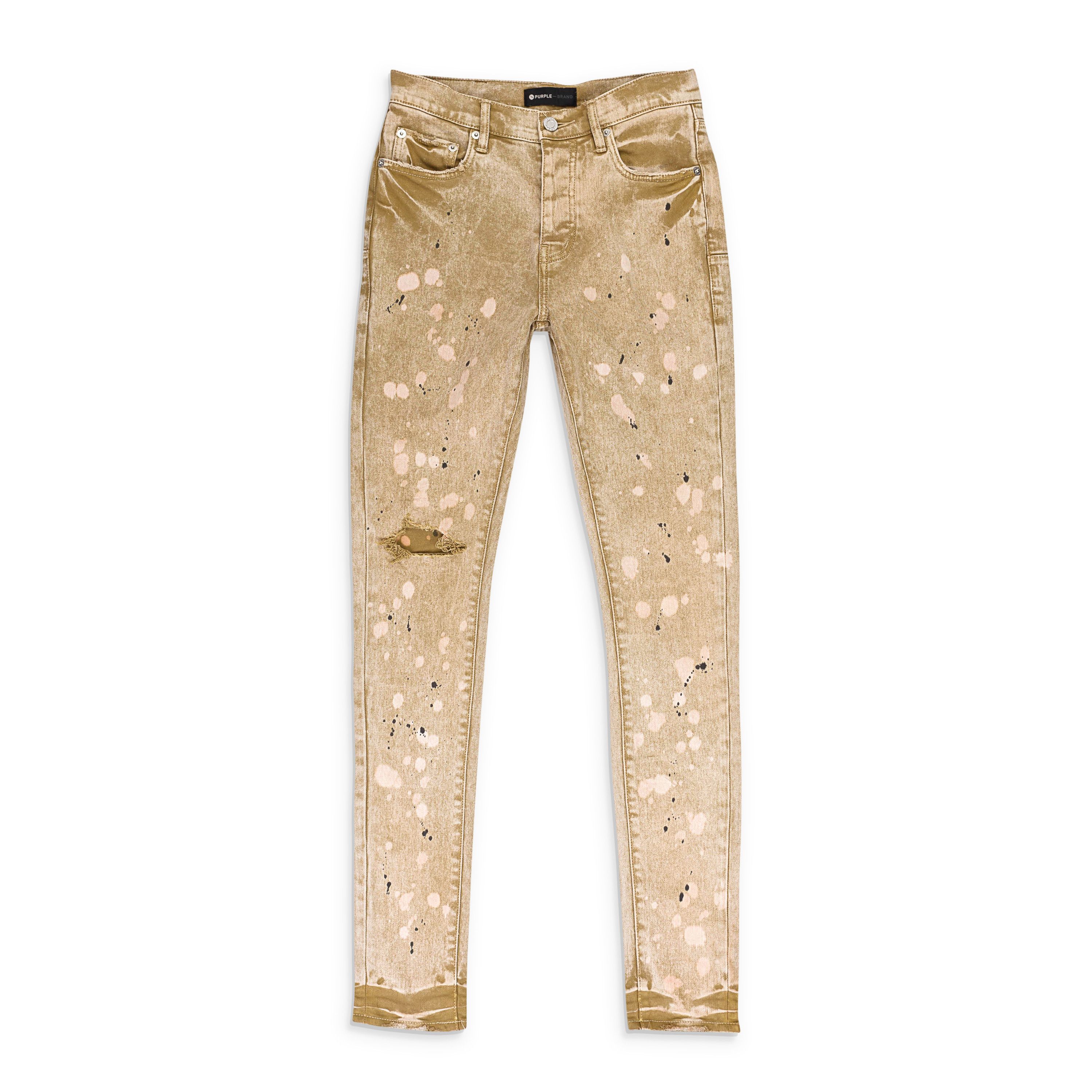 SANDSTONE ACID BLEACH SKINNY JEANS Size 28