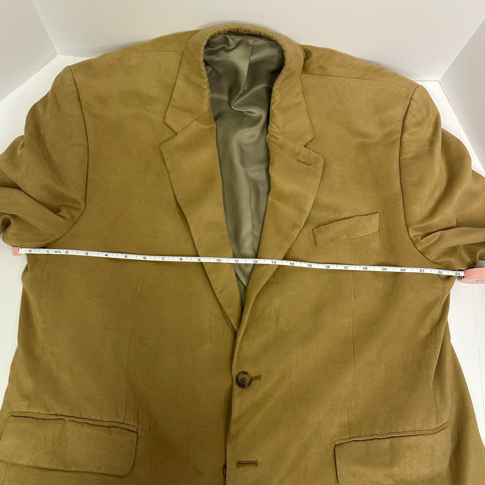Chaps Ralph Lauren Vintage Chaps Ralph Lauren Men’s Camel Blazer 46R Size 46R - 6 Thumbnail