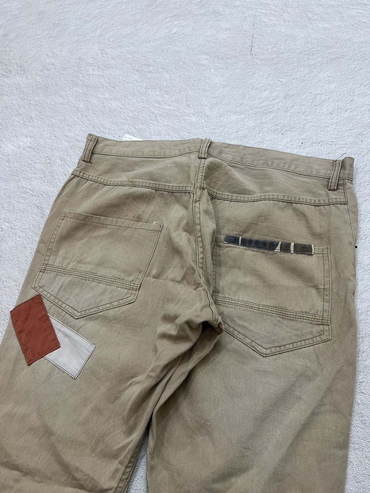 Number (N)ine 2000s Japanese Maison Patchwork Bootcut Chino y2k Lgb Ifsix Size US 34 / EU 50 - 4 Thumbnail