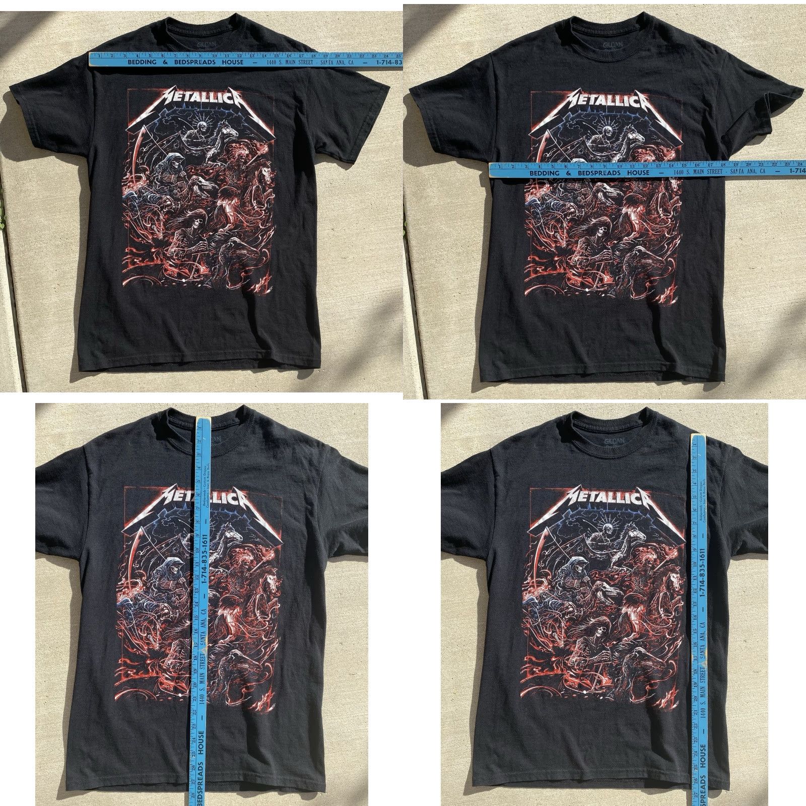 Gildan Metallica Worldwired Tour 2018 19 T Shirt Concert Band Tee Size Medium Short Sleeve Black Gildan Mens T-Shirt Graphic Print Band Tee Size US M / EU 48-50 / 2 - 11 Thumbnail
