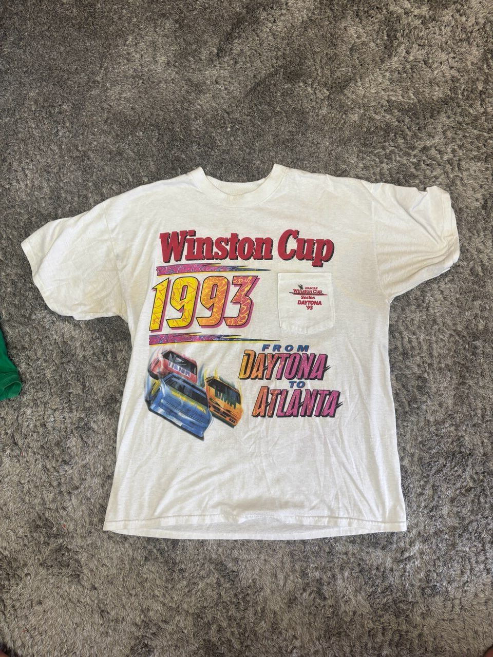 Vintage VTG 1993 NASCAR Winston Cup Daytona to Atlanta” Vintage Tee Size US L / EU 52-54 / 3 - 1 Thumbnail