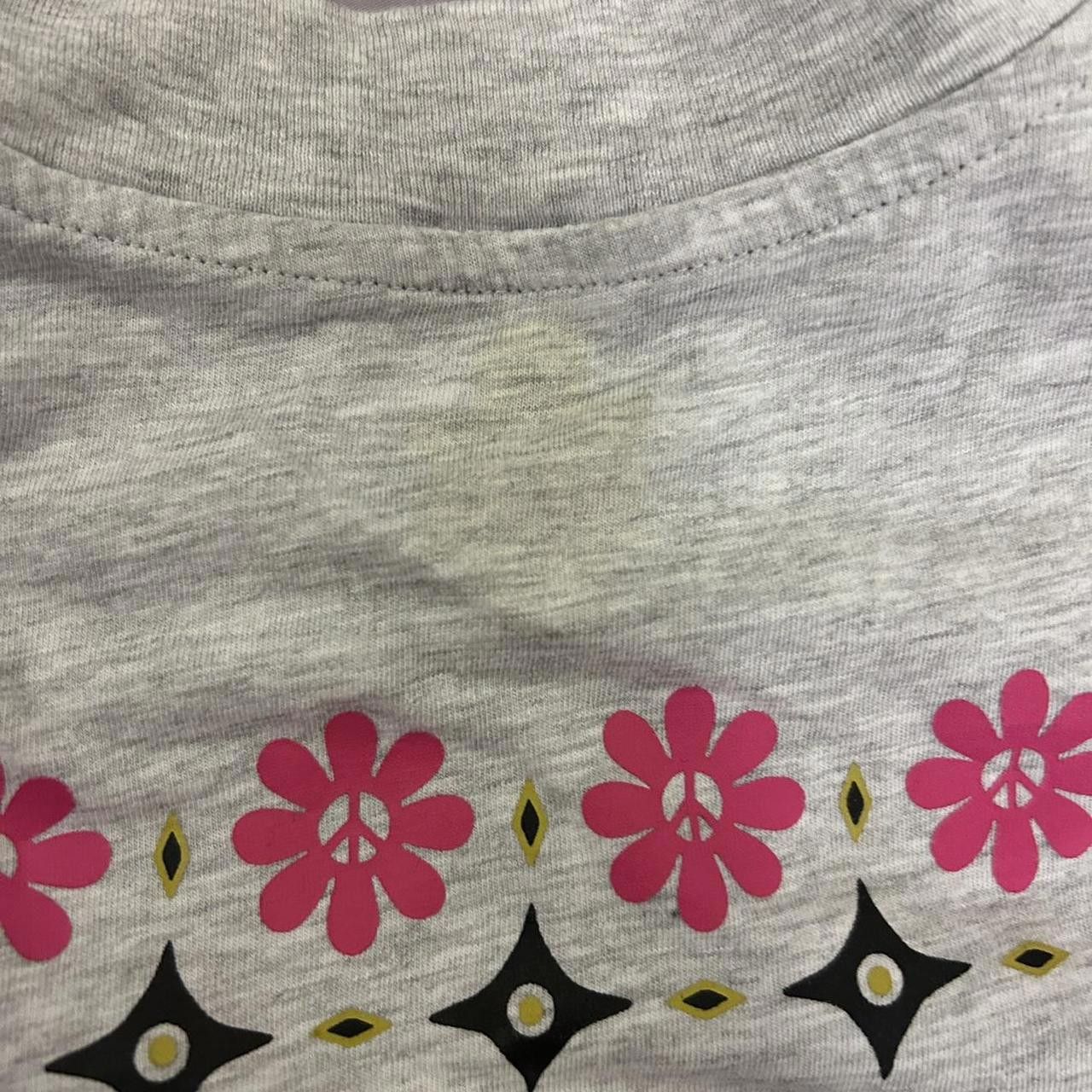 Volcom Volcom Women's Grey and Pink Tshirt Size XL / US 12-14 / IT 48-50 - 3 Thumbnail