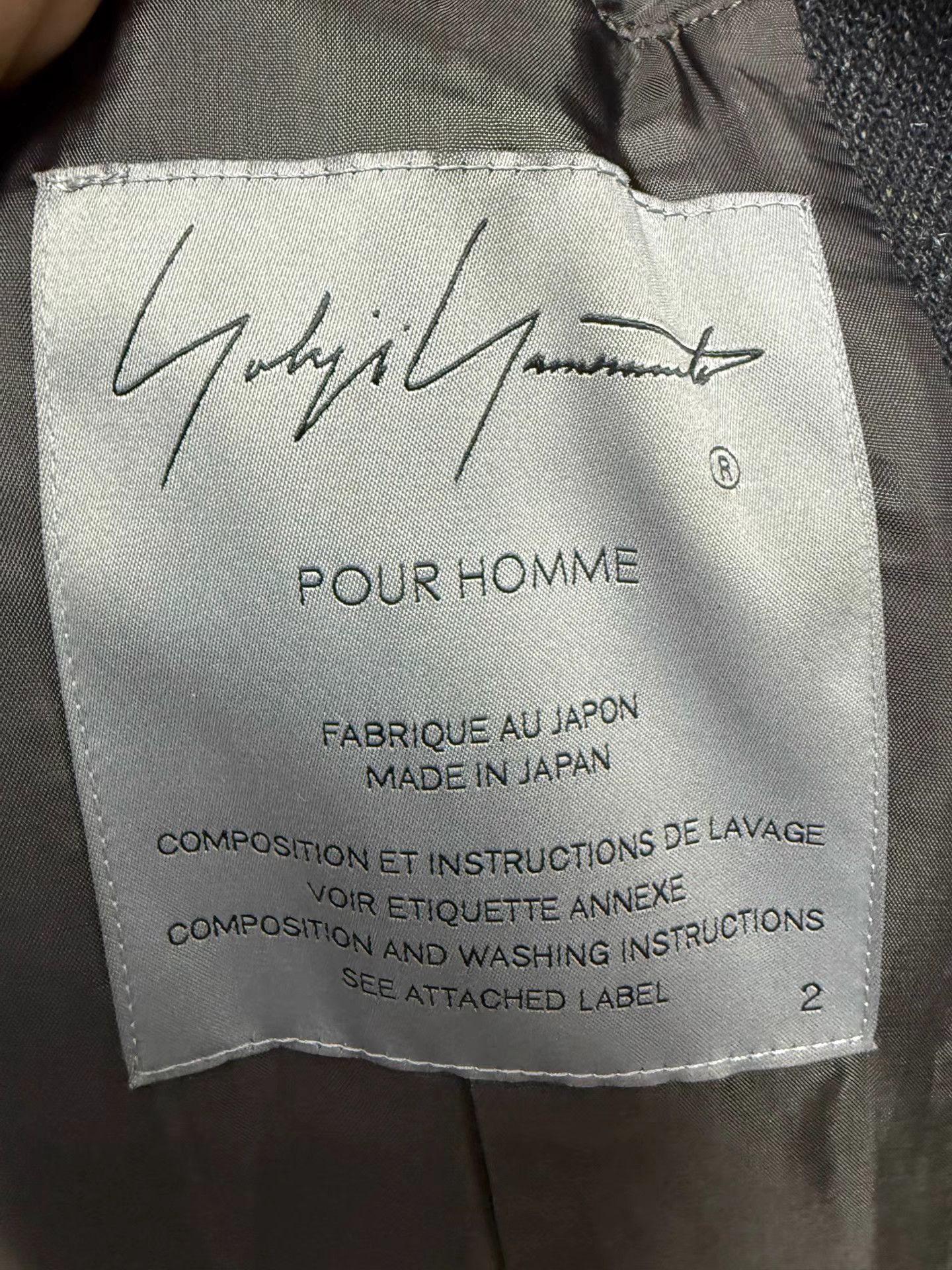 Yohji Yamamoto yohji yamamoto pour homme Leather-Paneled Coat K20 Size US M / EU 48-50 / 2 - 7 Thumbnail