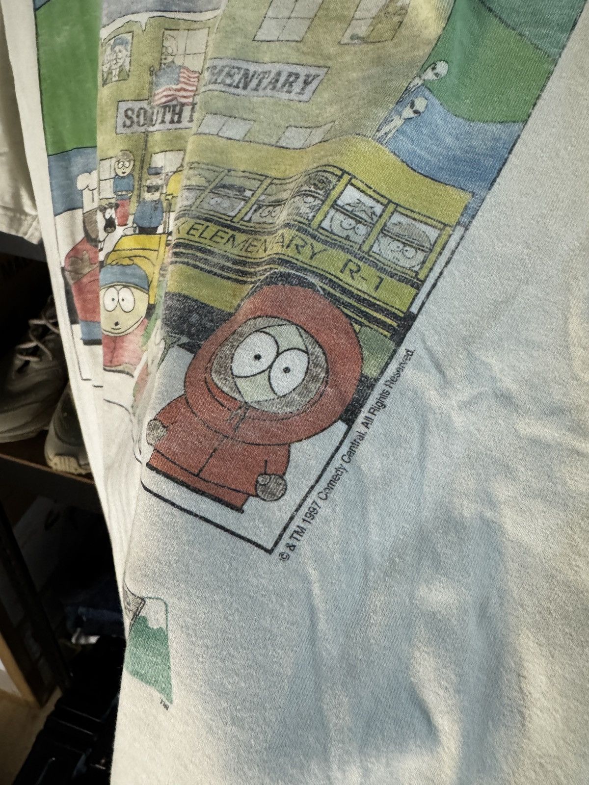 Vintage VINTAGE THRASHED DISTRESSED SOUTH PARK CARTOON SHOW TEE Size US XL / EU 56 / 4 - 3 Thumbnail