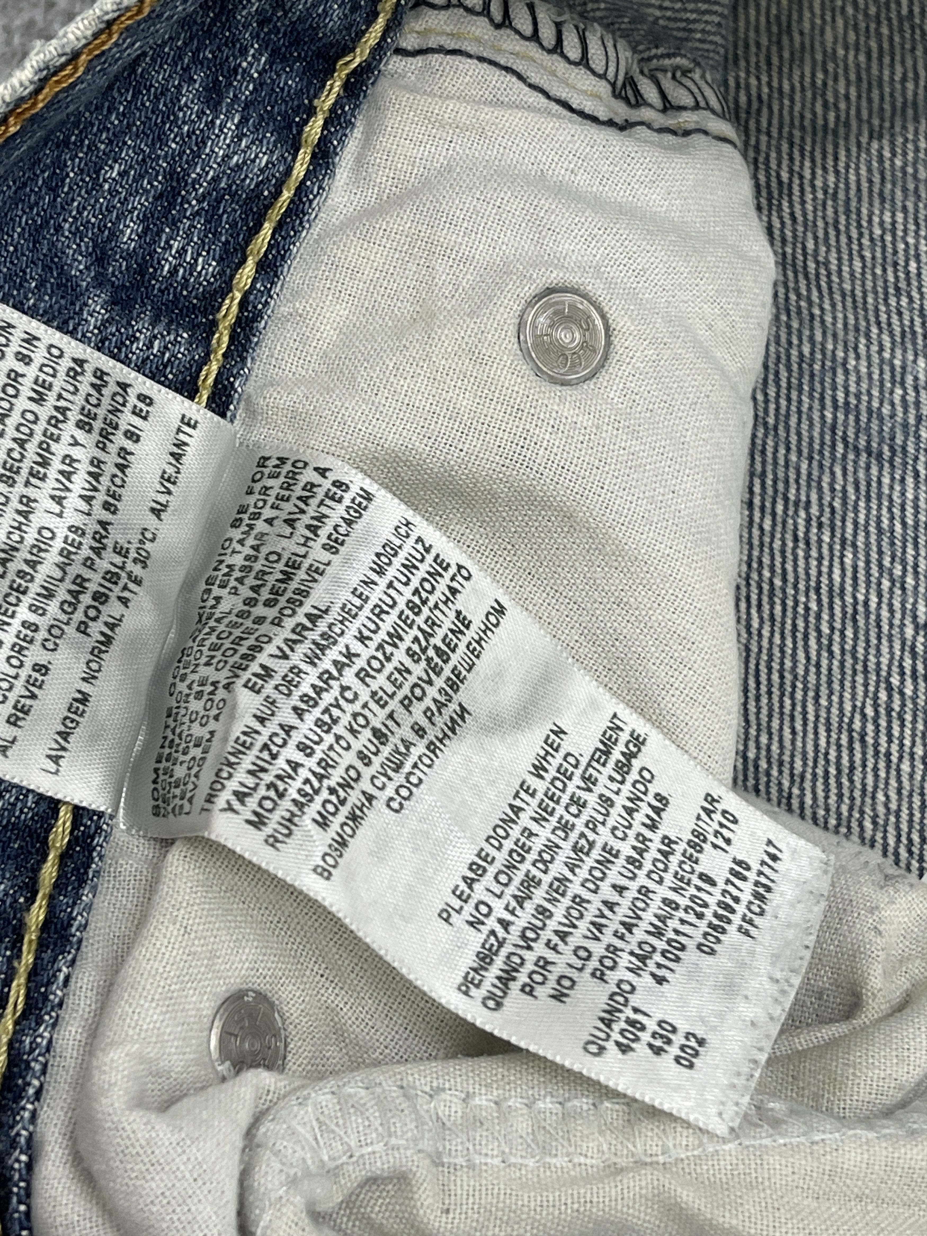 Levi's Distressed Vintage Levis 559 Loose Straight Denim DP2503 Size US 34 / EU 50 - 10 Thumbnail