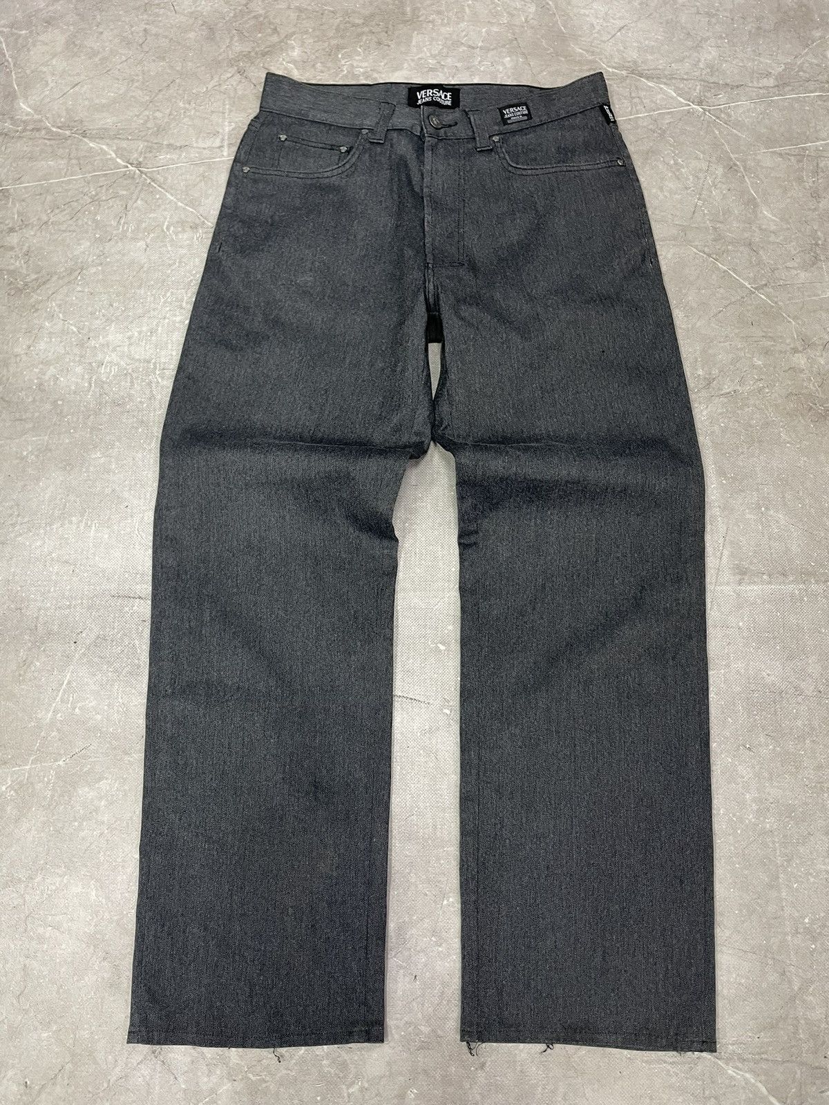 Versace Jeans Couture Straight Fit Vintage Gray Denim