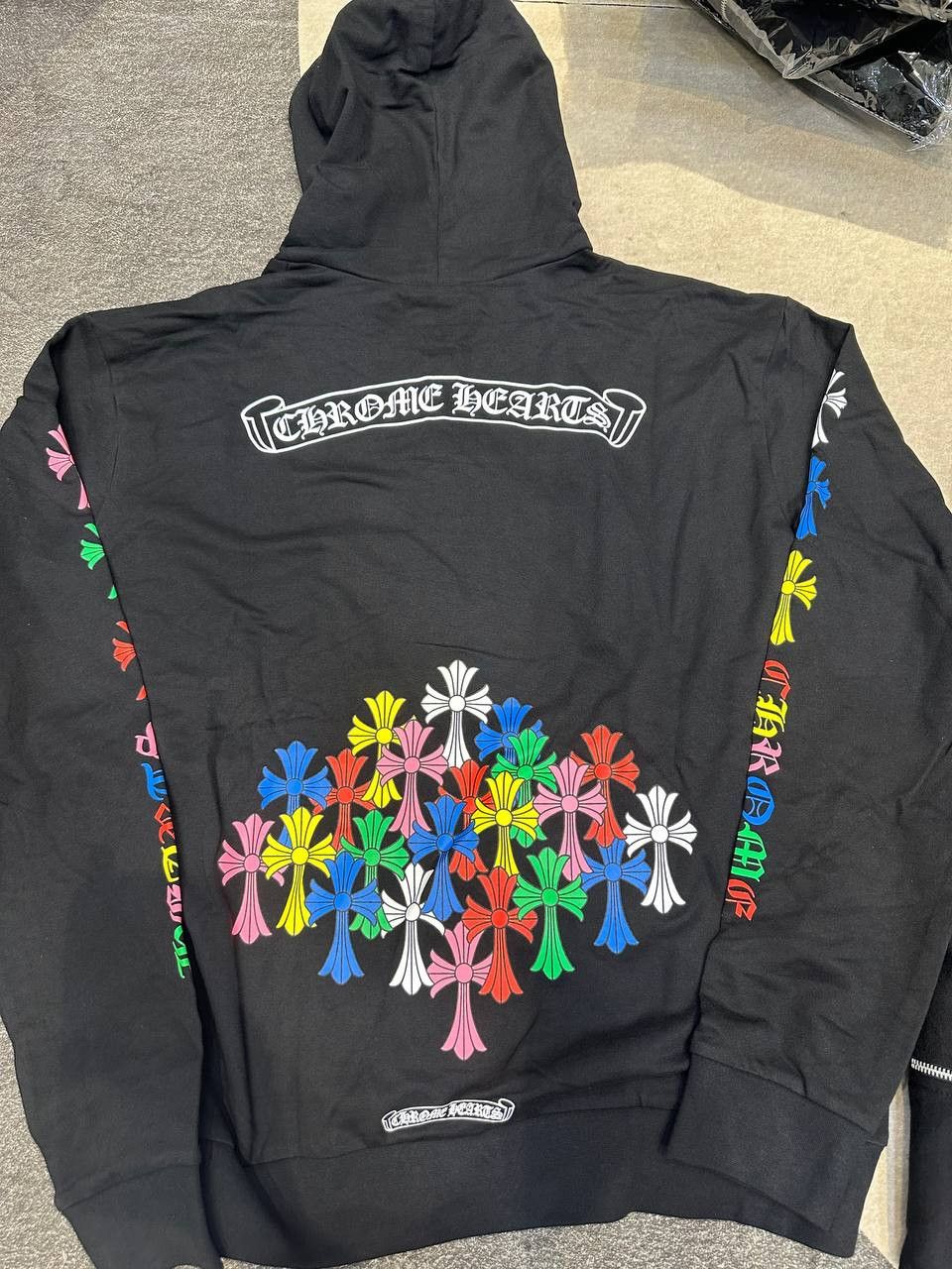 Chrome Hearts CHROME HEARTS Multi Color Cross Cemetery Zip Up Hoodie BLACK Size US M / EU 48-50 / 2 - 14 Thumbnail