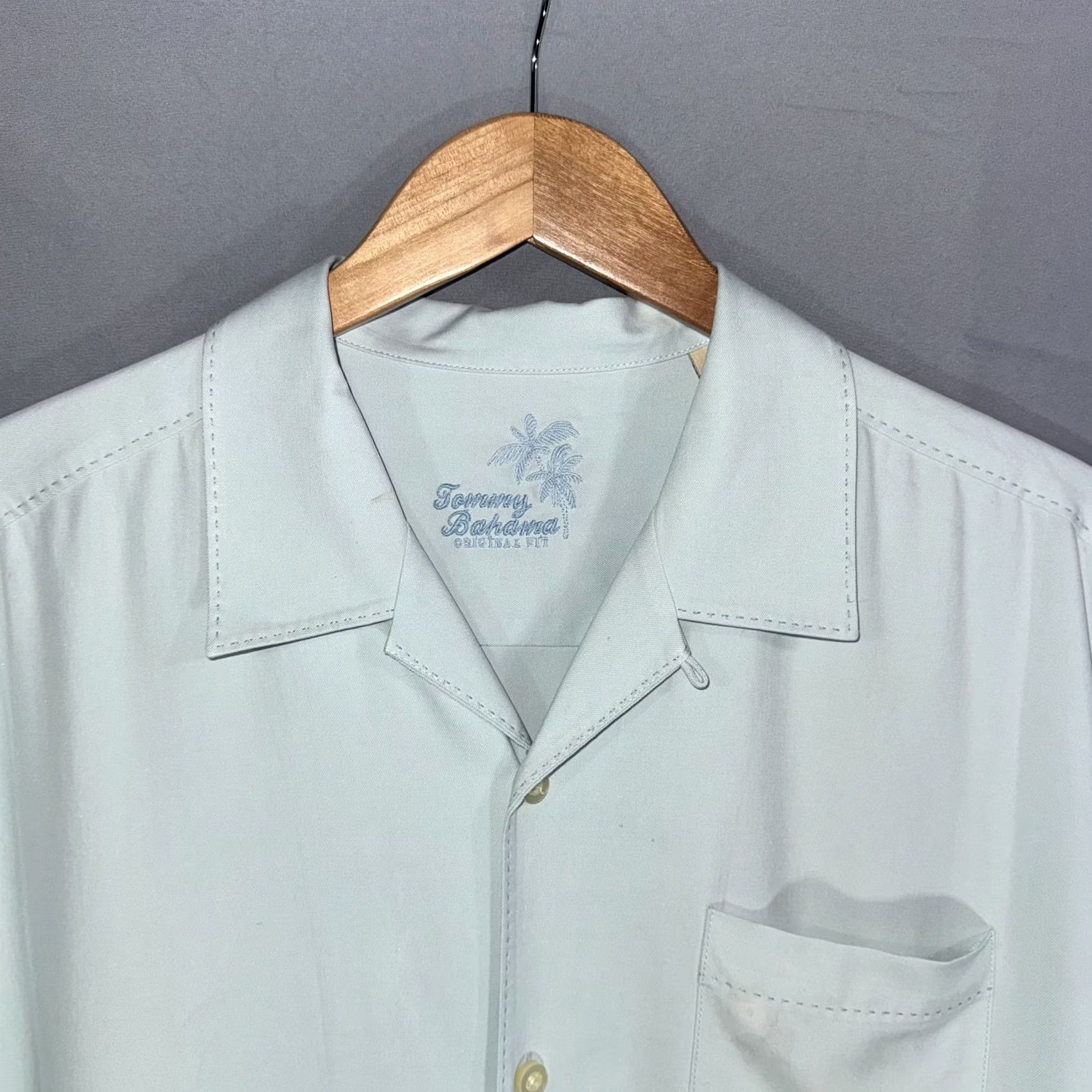 Tommy Bahama Tommy Bahama Shirt Mens Large Silk Short Sleeve Button Up Camp Pocket Casual Size US L / EU 52-54 / 3 - 3 Thumbnail