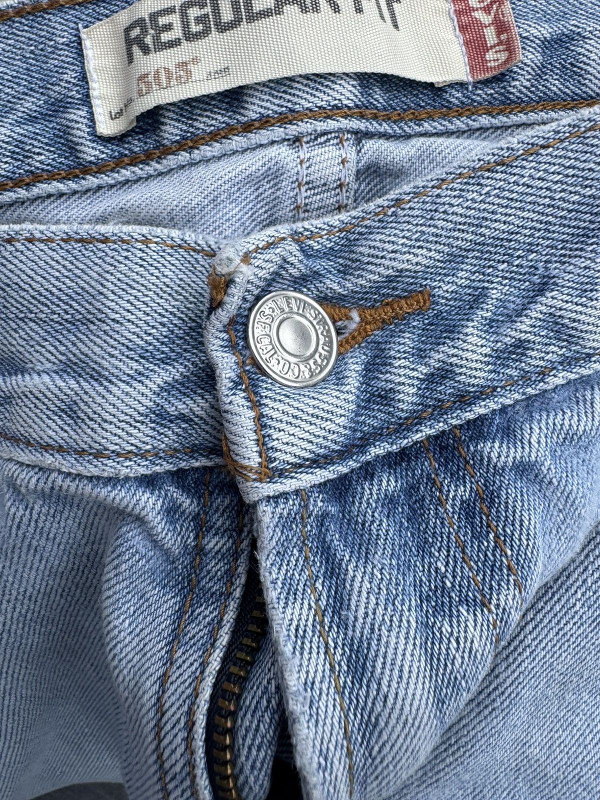 Levi's LEVI’S 505 REGULAR FIT BLUE JEANS DENIM SIZE 36 W x 30 L Size US 36 / EU 52 - 7 Thumbnail