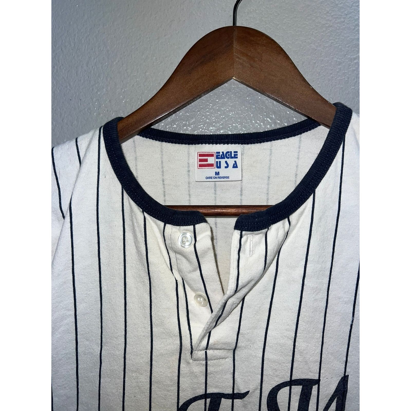 Vintage Vintage VFW Shirt Veterans Of Foreign War Pinstriped 90s M Size US M / EU 48-50 / 2 - 5 Thumbnail