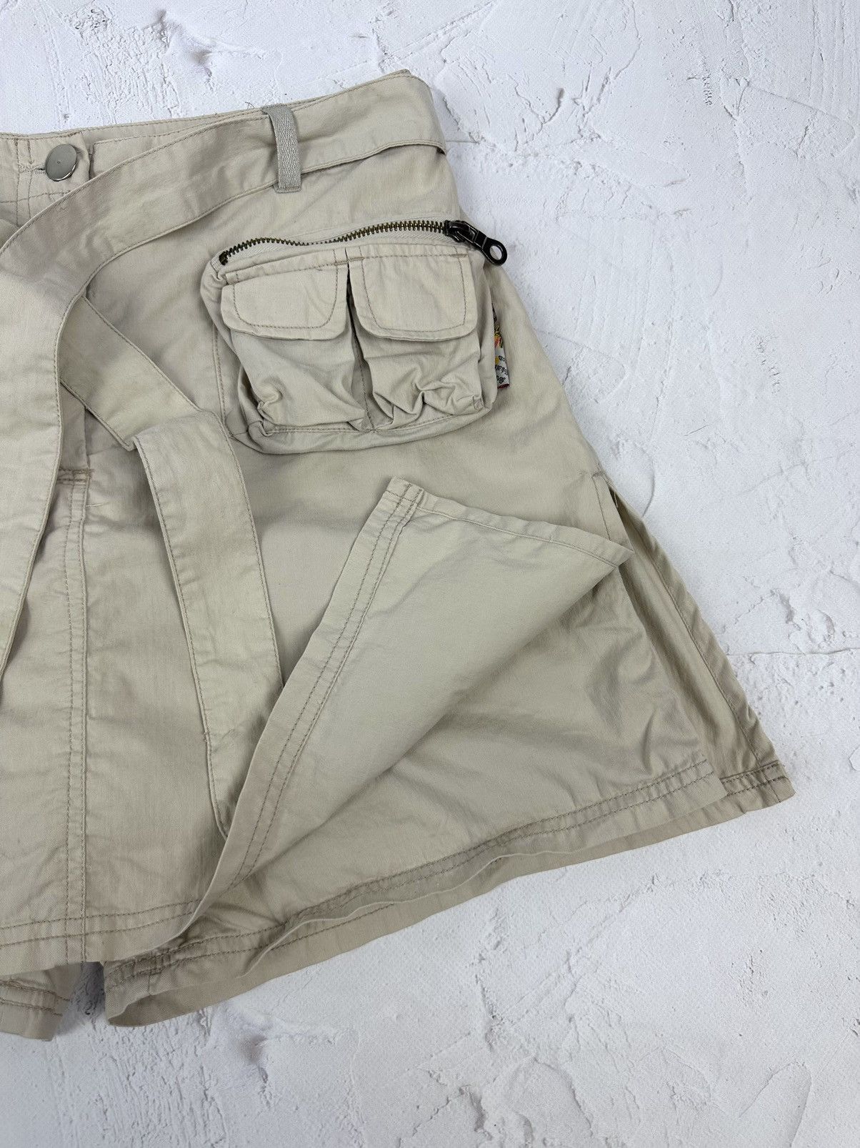 Japanese Brand × Vintage Vintage Cargo Zip Pocket Skirt-Shorts Size 32" / US 10 / IT 46 - 4 Thumbnail