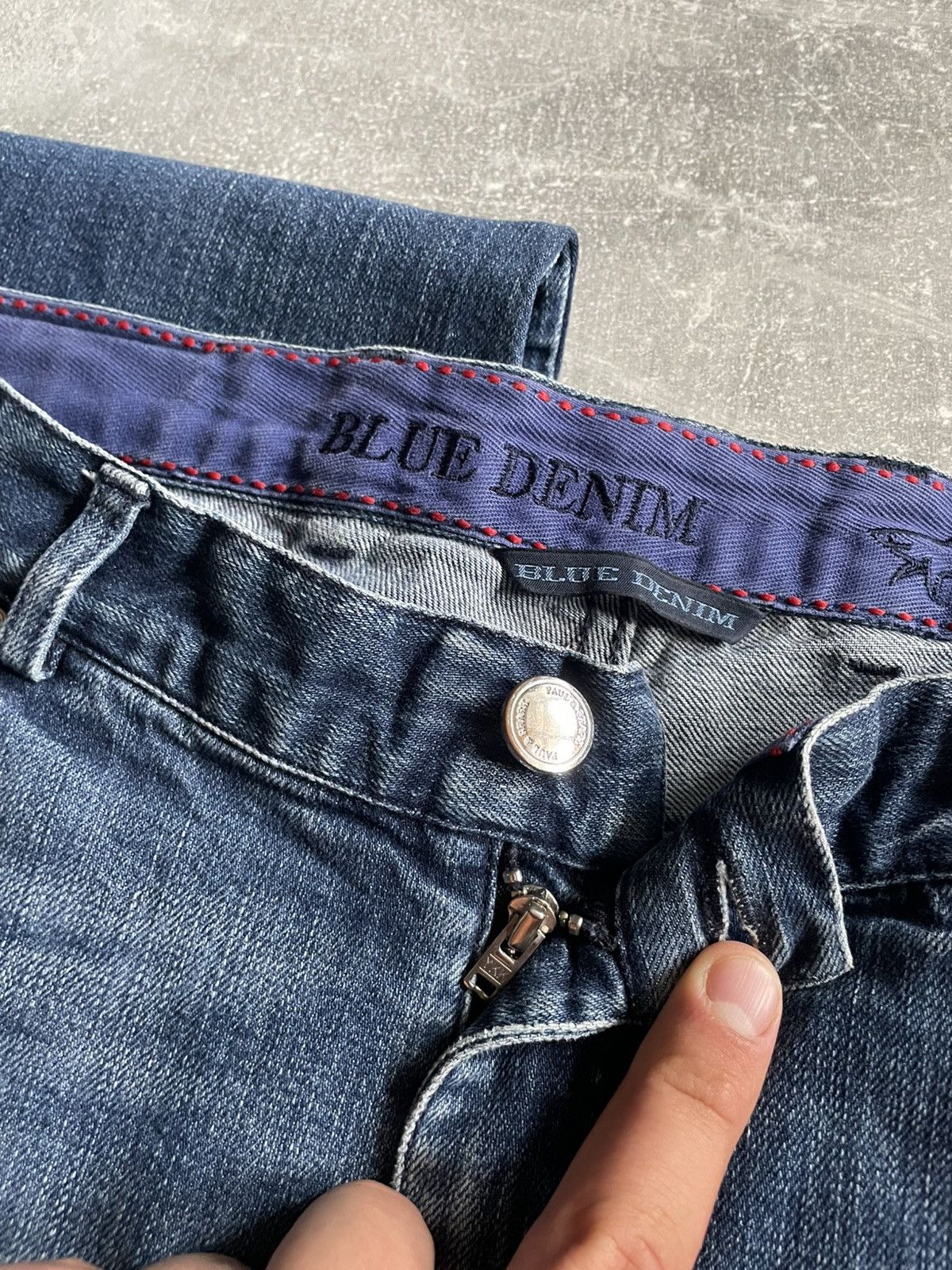 Paul & Shark Luxury Paul Shark Blue Logo Denim Jeans pants old money sea Size US 36 / EU 52 - 7 Thumbnail