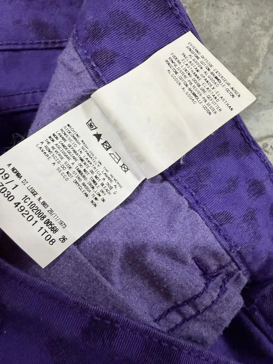 Just Cavalli SS2009 Cavalli Leopard Purple & Black Slim Pants Size 26" / US 2 / IT 38 - 8 Thumbnail