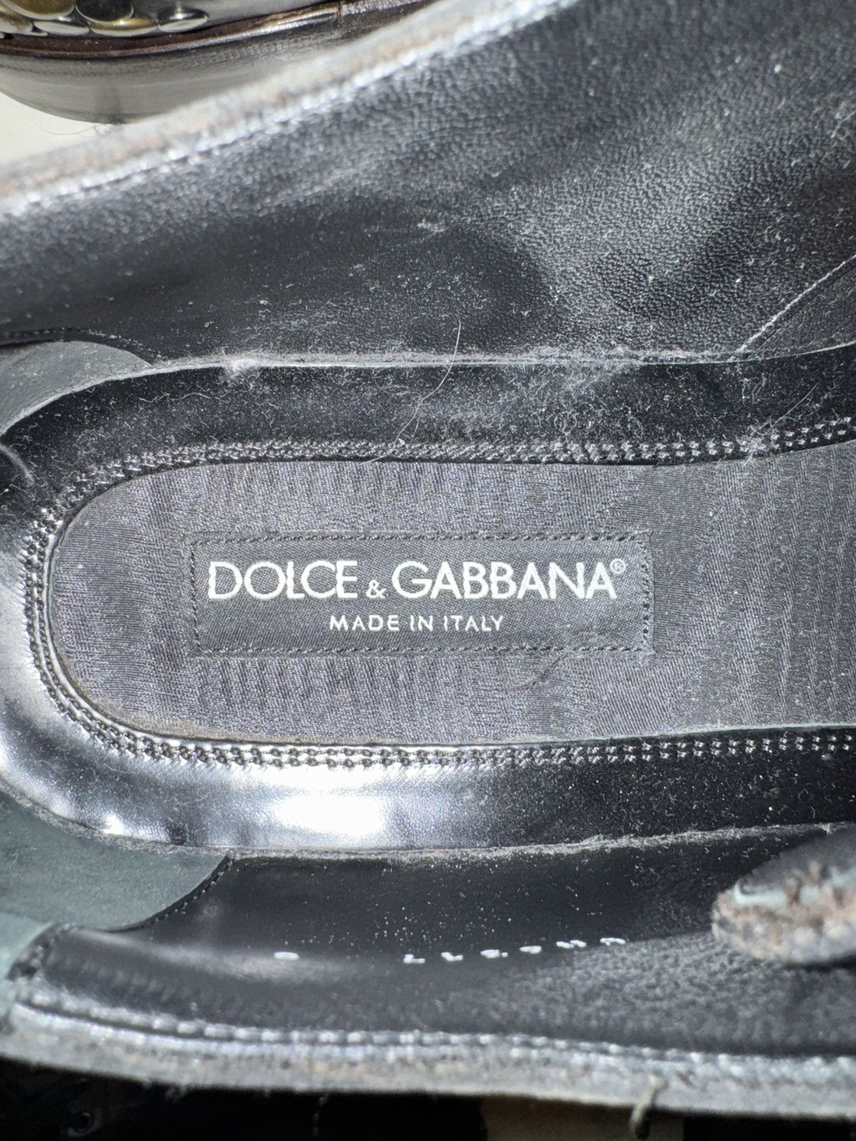 Dolce & Gabbana Dolce & Gabbana Black Leather Siracusa Derbies Size US 11.5 / EU 44-45 - 4 Thumbnail