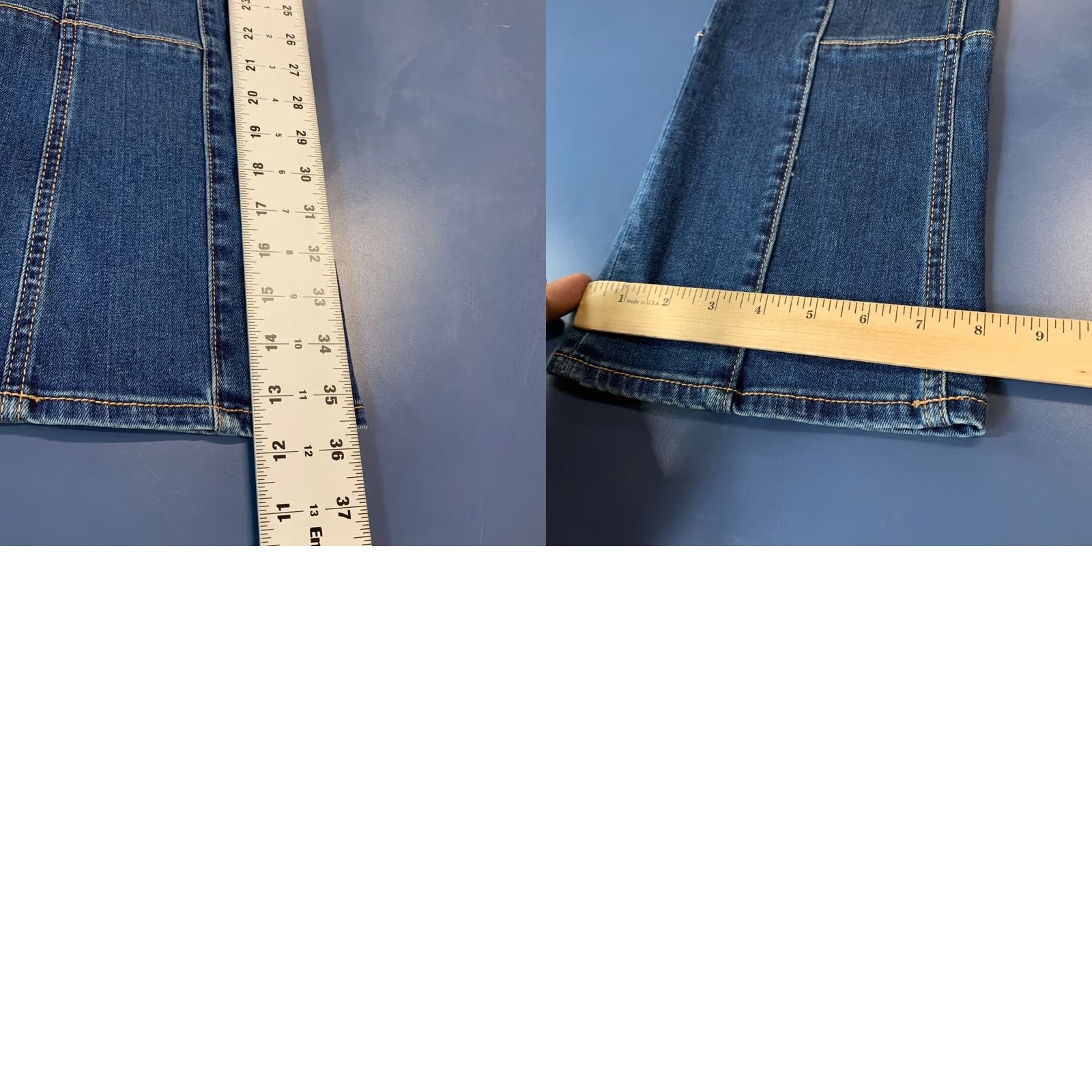Vintage Pilcro Denim Jeans Womens 27 Flared Blue 27x26 Jeans Size 27" / US 4 / IT 40 - 11 Thumbnail