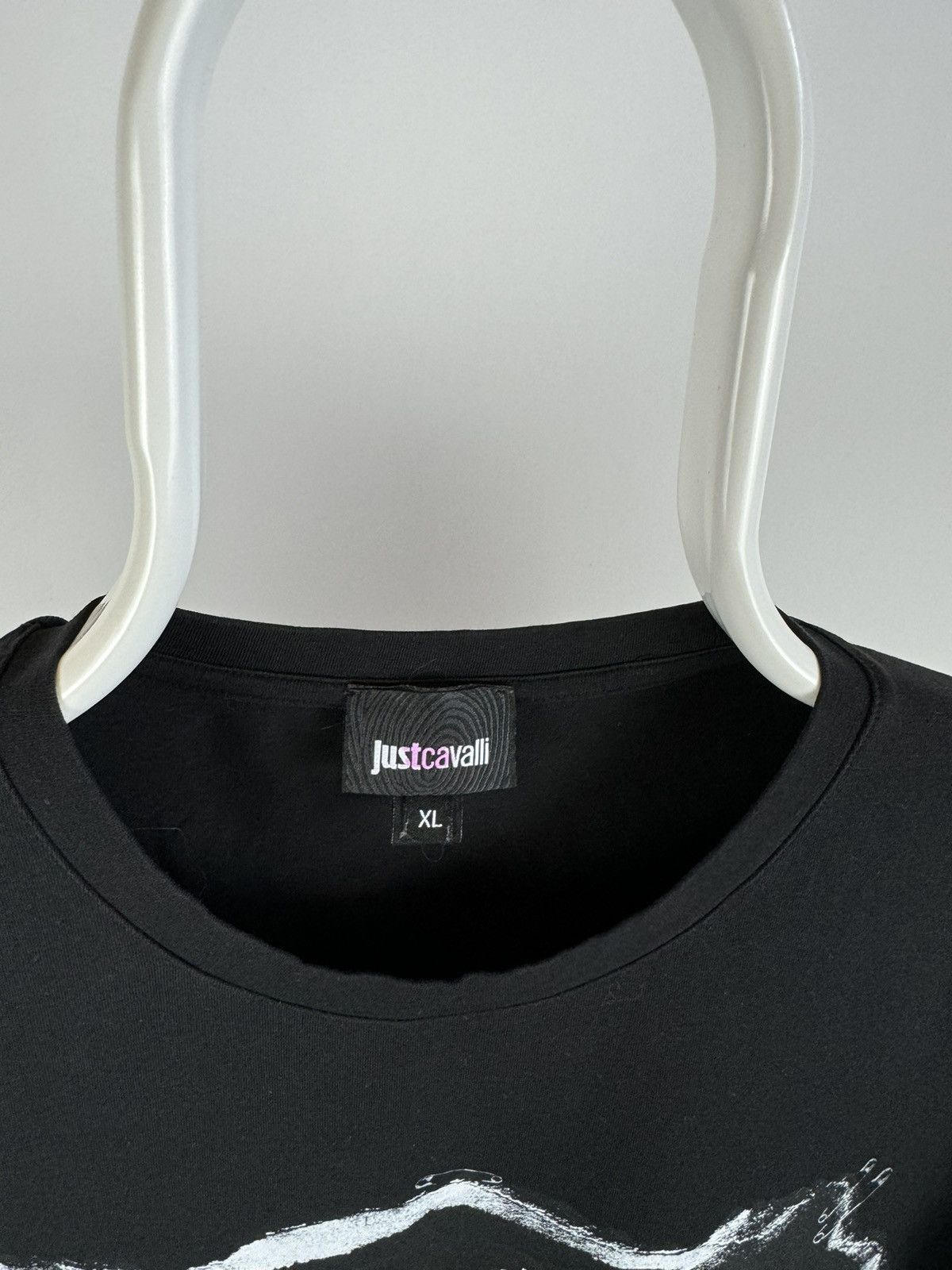 Just Cavalli Just Cavalli Logo Shirt Tee Black Limited Luxury Size US XL / EU 56 / 4 - 3 Thumbnail