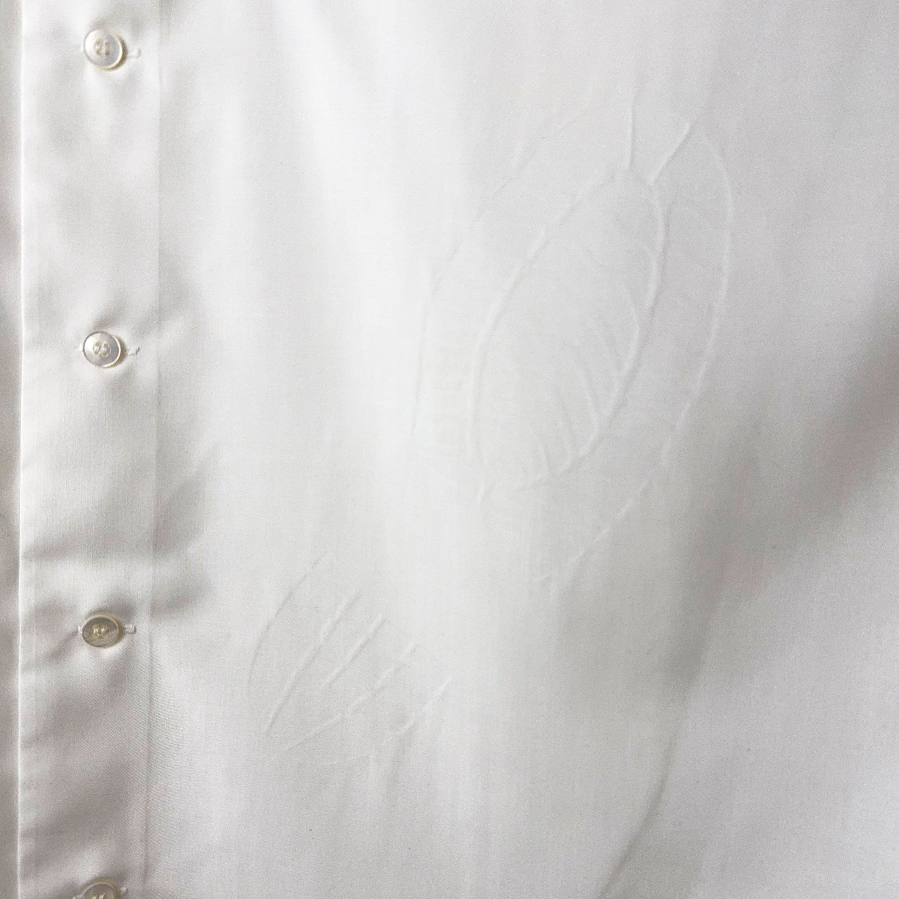 Issey Miyake SS95 Shoeprint Embossed Polyester Shirt Size US L / EU 52-54 / 3 - 4 Thumbnail