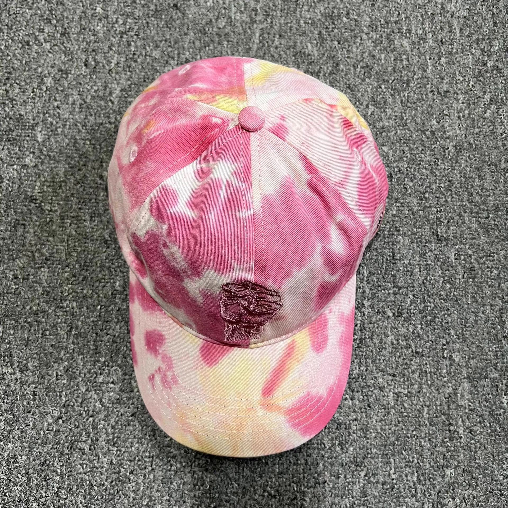 Cross Colours Cross EmbroideredTie-DyeCurved BrimBaseball Cap Visor Q7 Size ONE SIZE - 2 Thumbnail