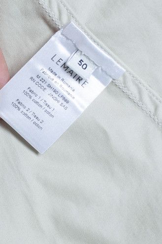 Lemaire, Cotton overshirt in beige