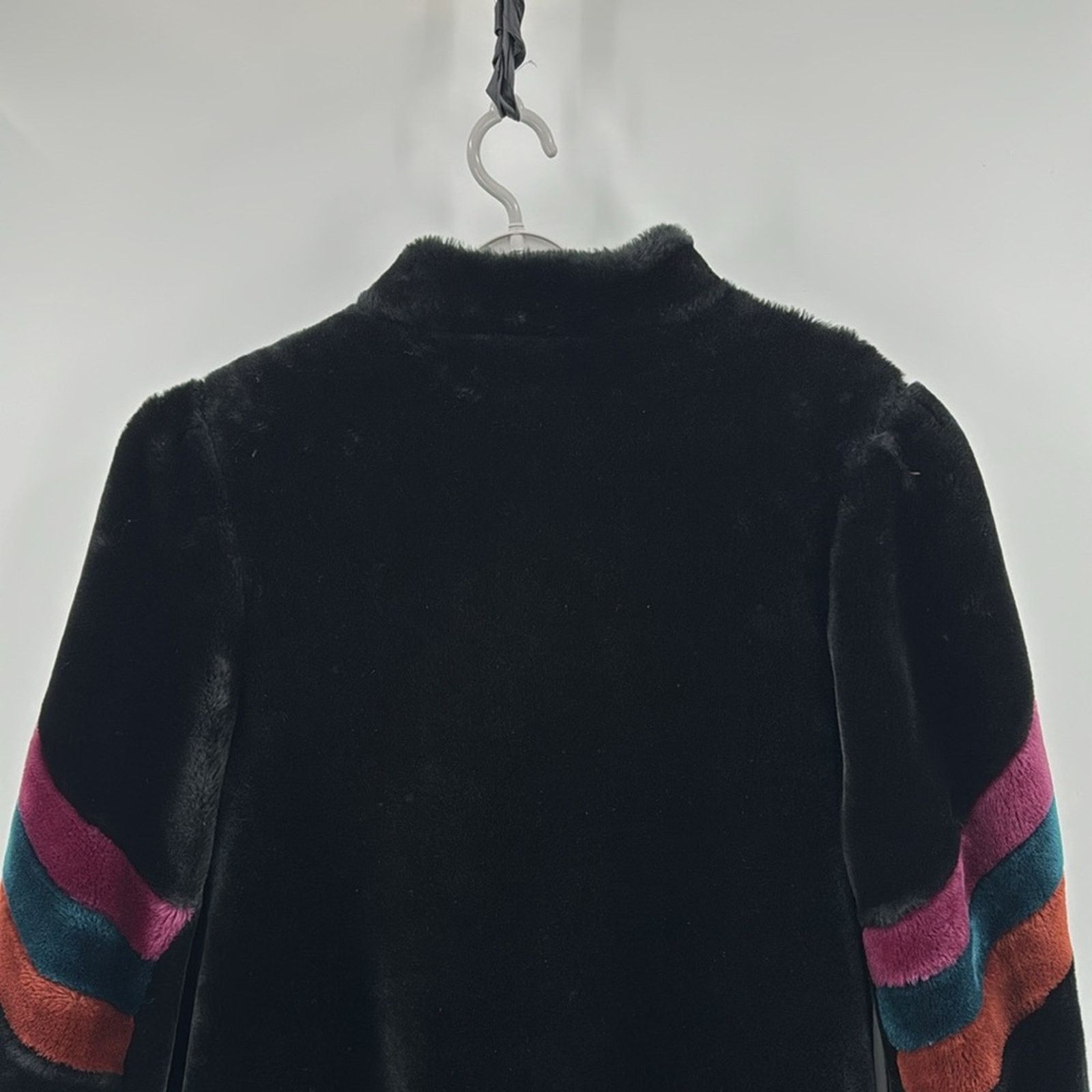 Vintage Vintage faux fur black long line coat 80s 70s heavy lined Size L / US 10 / IT 46 - 10 Thumbnail