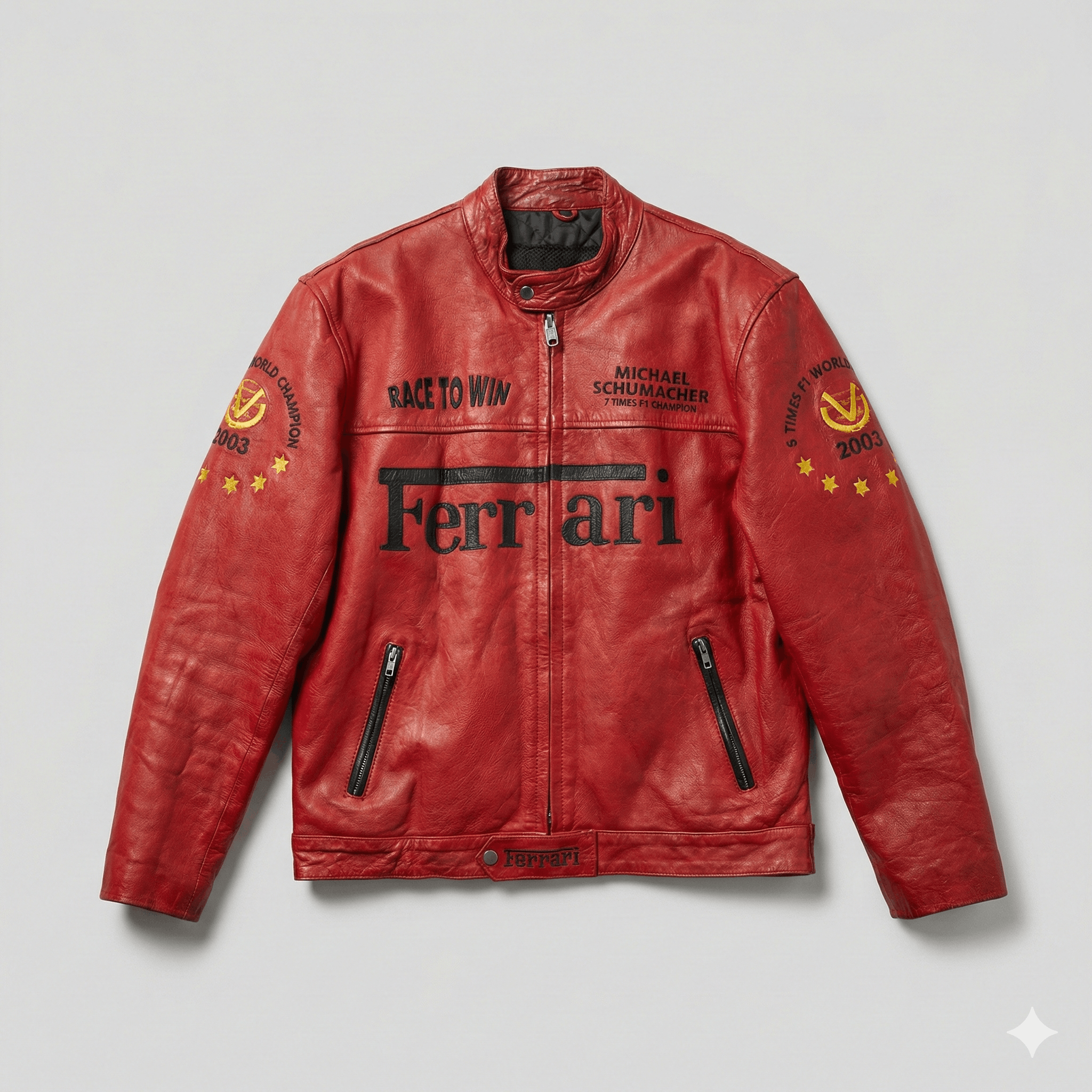 Ferrari Vintage Michael Schumacher Ferrari F1 Leather Racing