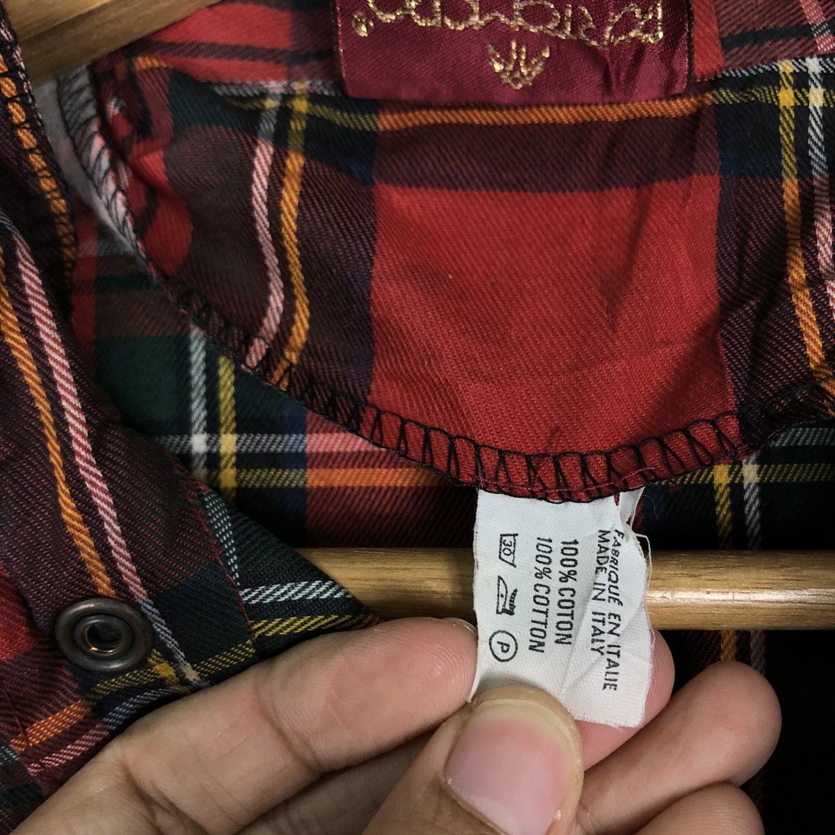 Japanese Brand 🔥Vintage Punk Design Tartan Check Bondage Portomoro Italy Size US M / EU 48-50 / 2 - 21 Thumbnail