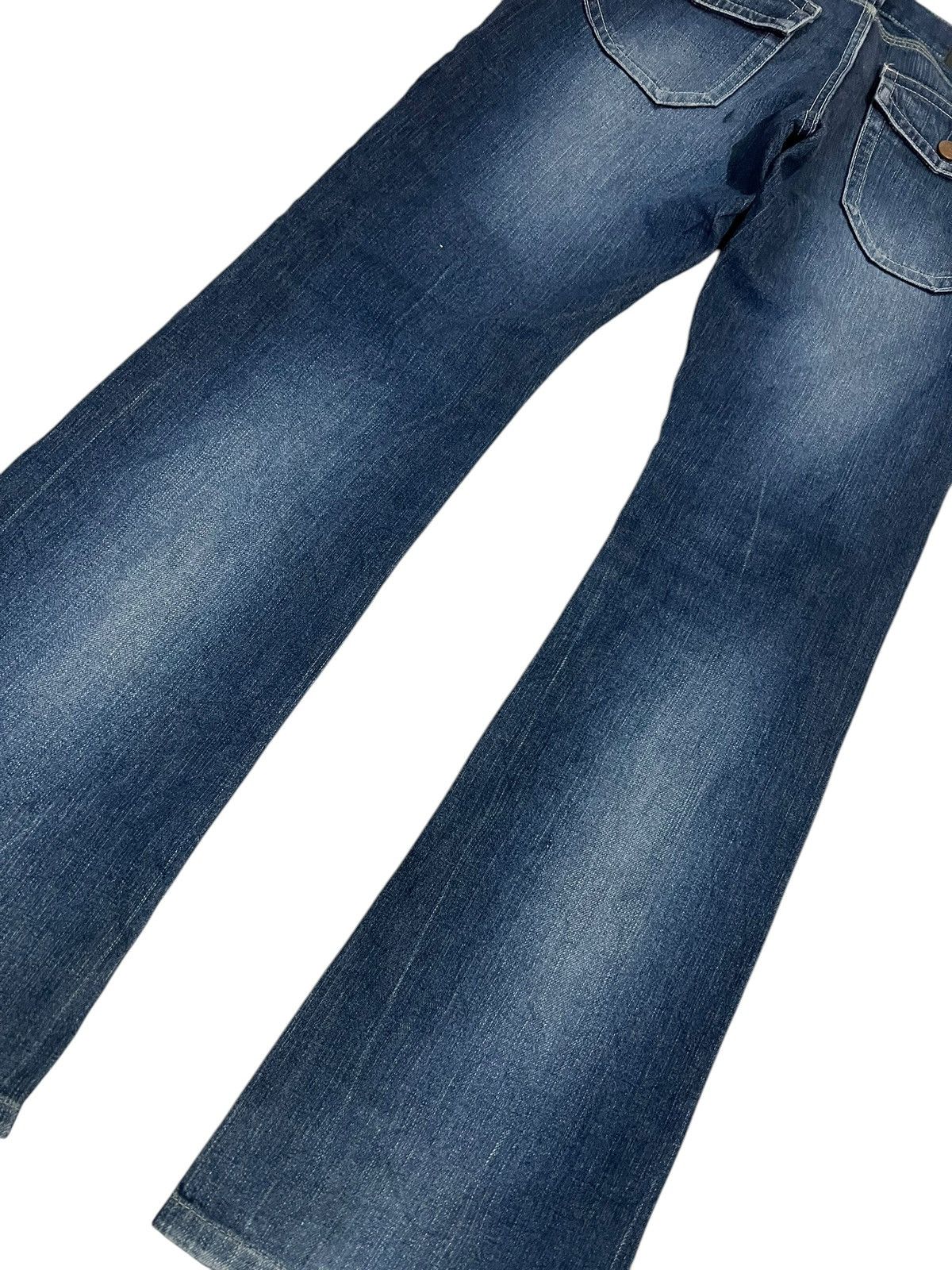 If Six Was Nine × Uniqlo 🌈2000s UNIQLO JEANS FOR MEN BOOTCUT WASHED Size US 30 / EU 46 - 7 Thumbnail