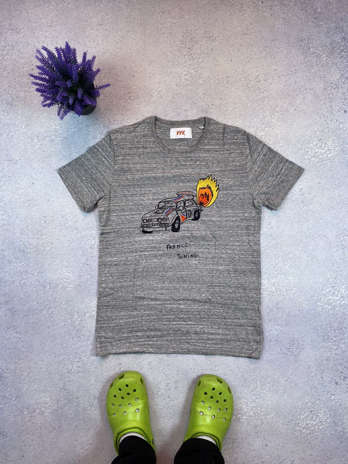 Japanese Brand Veni Vedi Vici France Tuning Men's Grey T- Shirt Size Medium Size US M / EU 48-50 / 2 - 2 Thumbnail