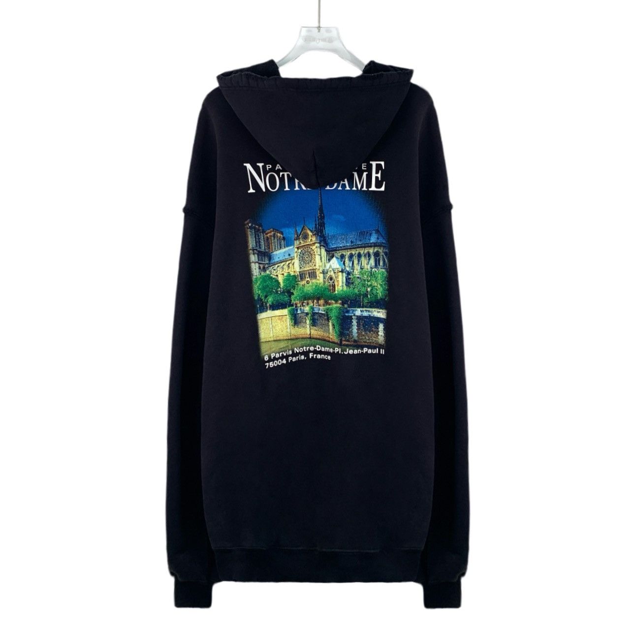 Balenciaga Balenciaga Church Letter Printed Hooded Sweatshirt K26WX Size US M / EU 48-50 / 2 - 2 Thumbnail