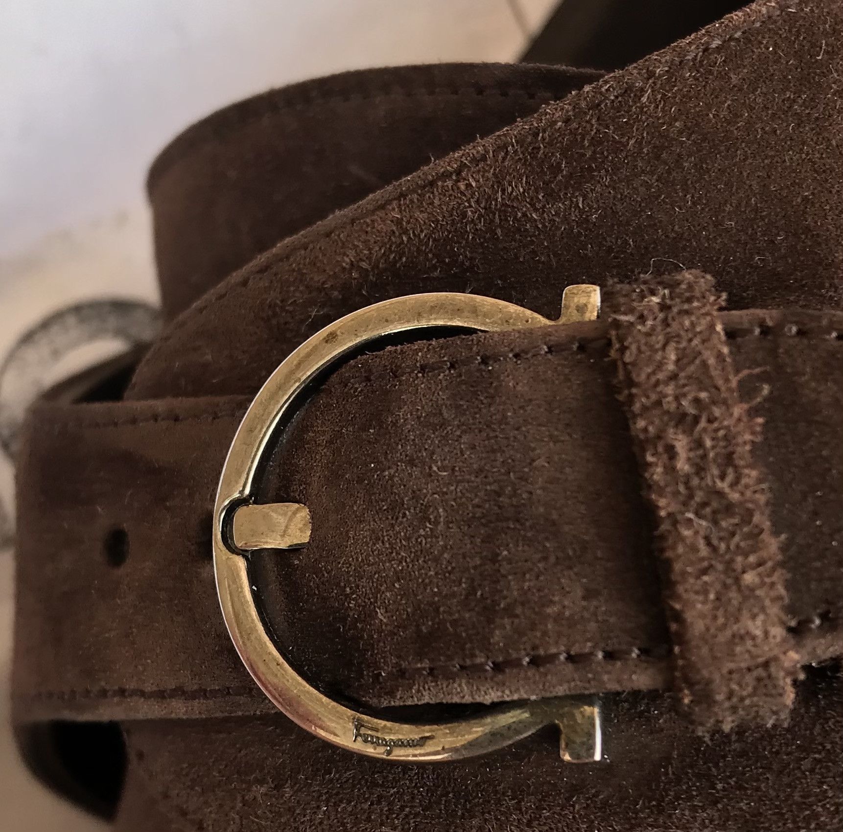 Salvatore Ferragamo Salvatore Ferragamo Dress Suede Single Monk Strap Loafer Size US 10 / EU 43 - 10 Thumbnail
