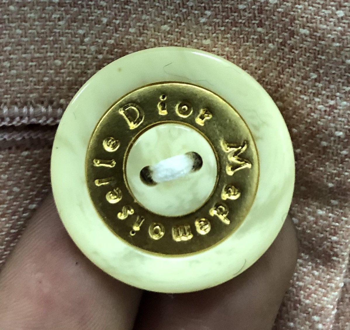 Christian Dior Monsieur × Vintage Vintage Mademoiselle Dior Pink Blend Double-Breasted Blazer Size M / US 6-8 / IT 42-44 - 4 Thumbnail
