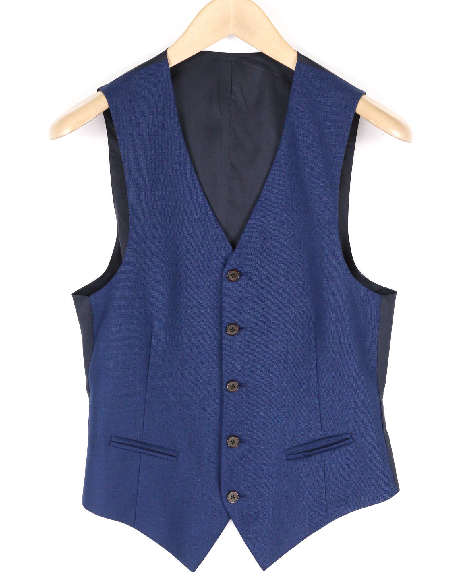 Suitsupply UK32/UK34 Blue Wool 2in1 Single-Breasted Suit 81287 Size 34R - 2 Thumbnail