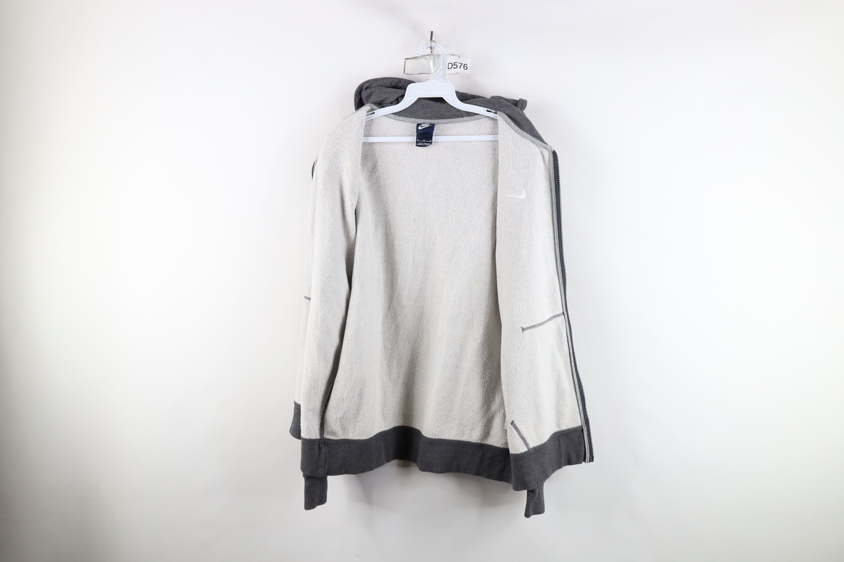 Nike × Vintage Vintage Nike Travis Scott Mini Swoosh Full Zip Hoodie Gray Size US M / EU 48-50 / 2 - 10 Thumbnail