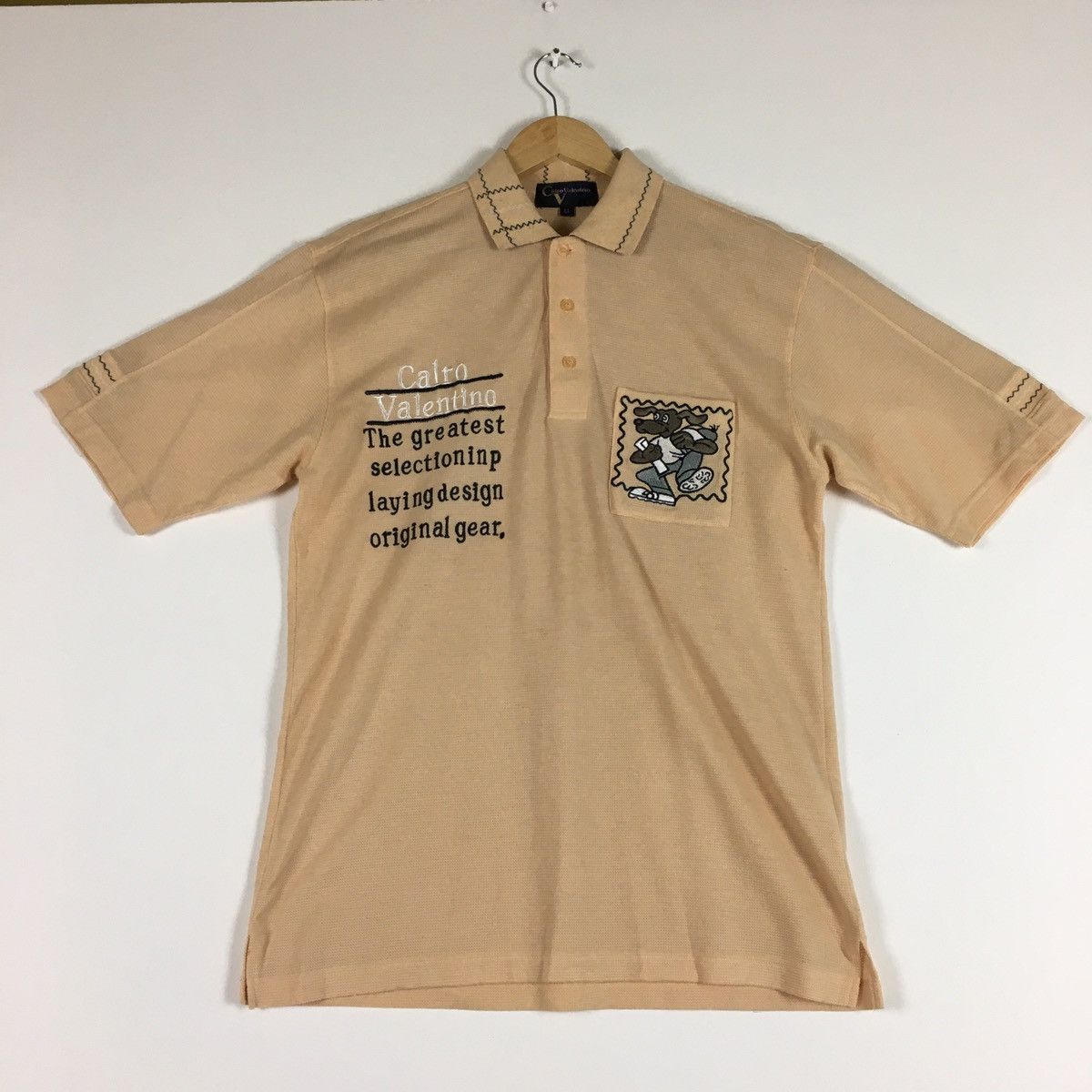 Valentino Vintage Calro Valentino Polo Tee Size US M / EU 48-50 / 2 - 1 Thumbnail