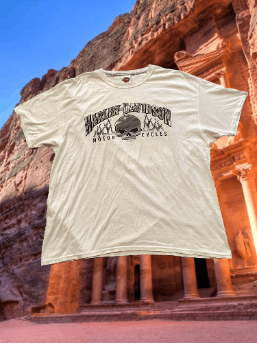 Harley Davidson Vintage white T-Shirt big logo Harley Davidson Y2K size XL Size US XL / EU 56 / 4 - 1 Thumbnail