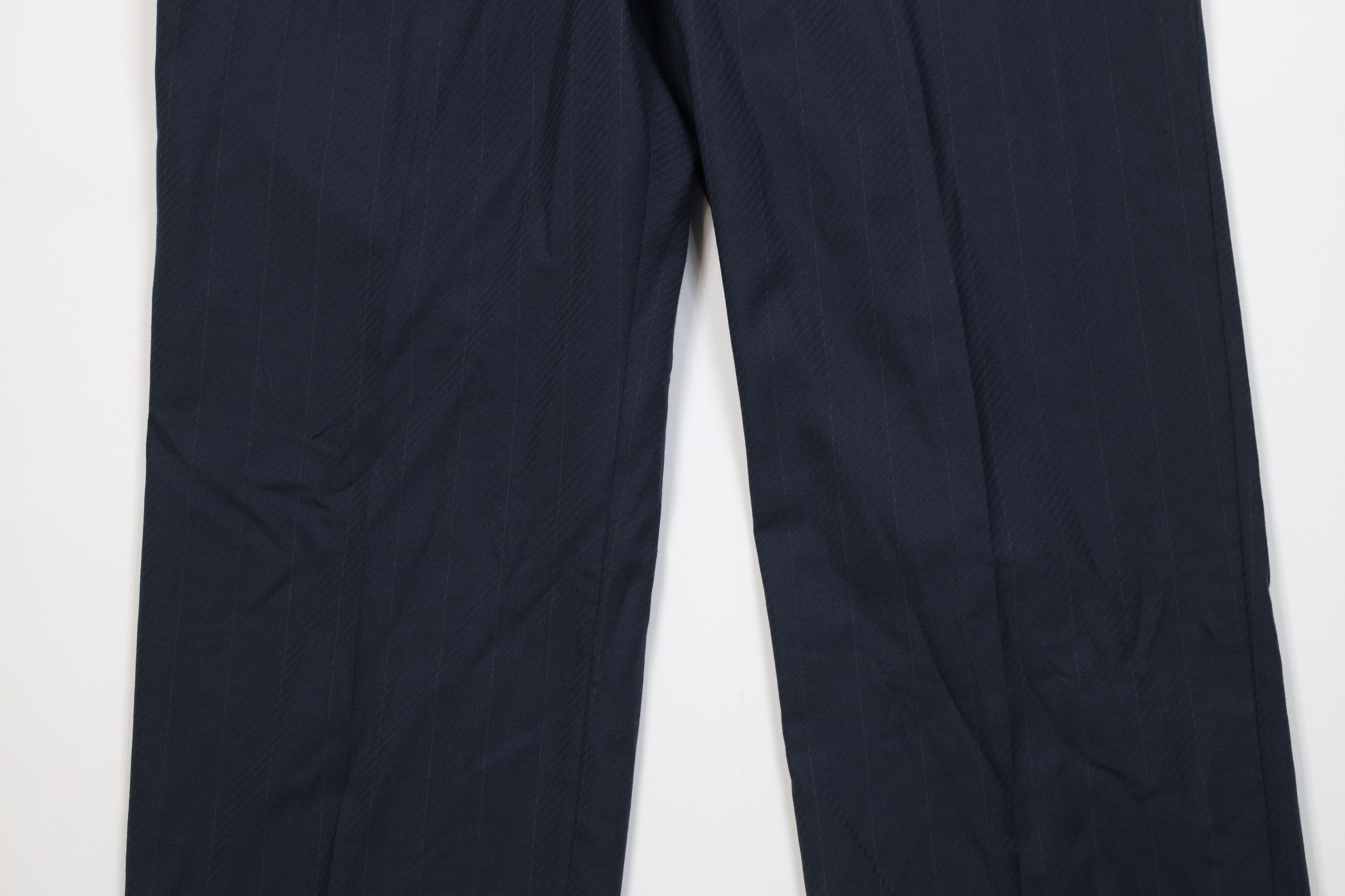 Vintage Vintage 70s Streetwear Knit Flared Wide Leg Chino Pants Blue Size US 40 / EU 56 - 3 Thumbnail