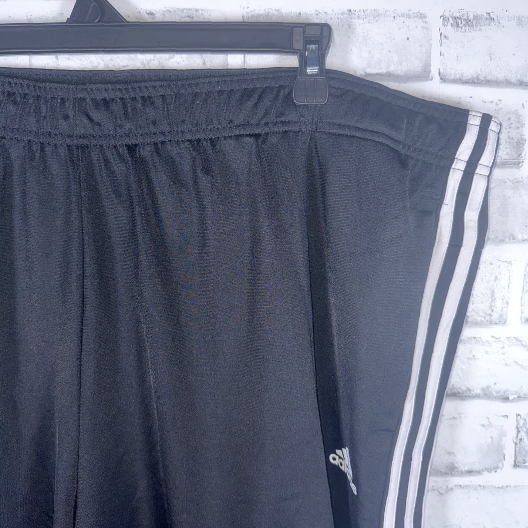 Adidas Adidas Sweatpants Mens 3XLT Big & Tall Black White Striped Pants Activewear Size US 39 - 2 Thumbnail
