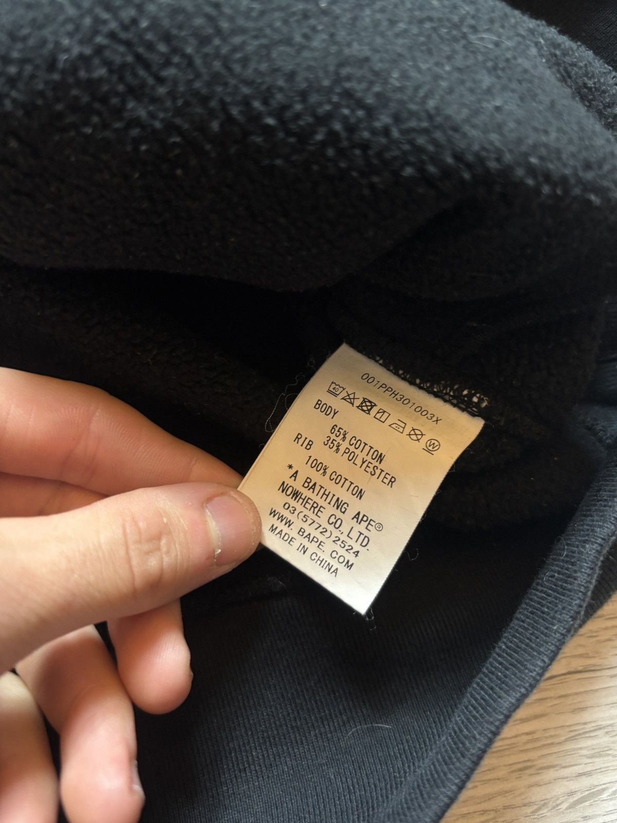 Bape Bape spellout pullover hoodie Size US L / EU 52-54 / 3 - 17 Thumbnail