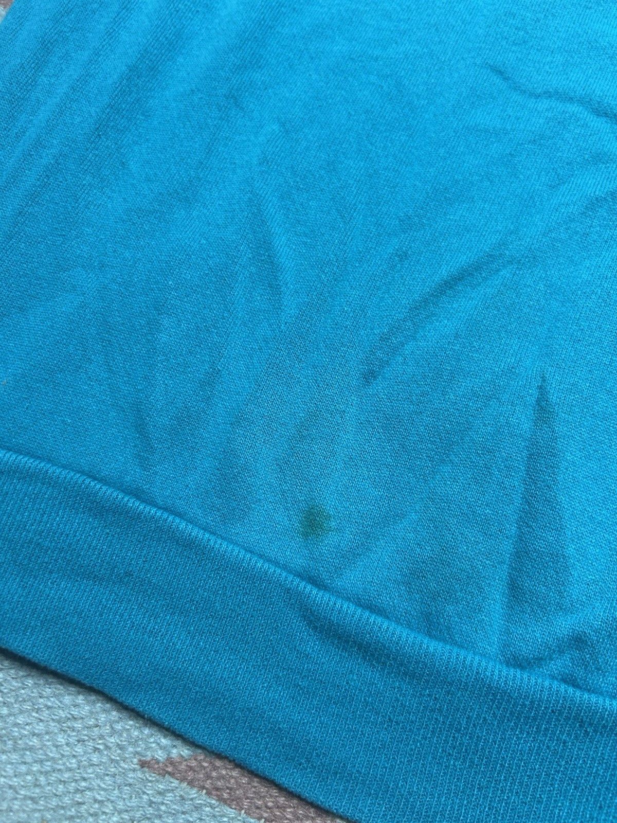 Vintage Vtg 80 crewneck sweatshirt tultex blank teal turquoise large Size US L / EU 52-54 / 3 - 2 Thumbnail