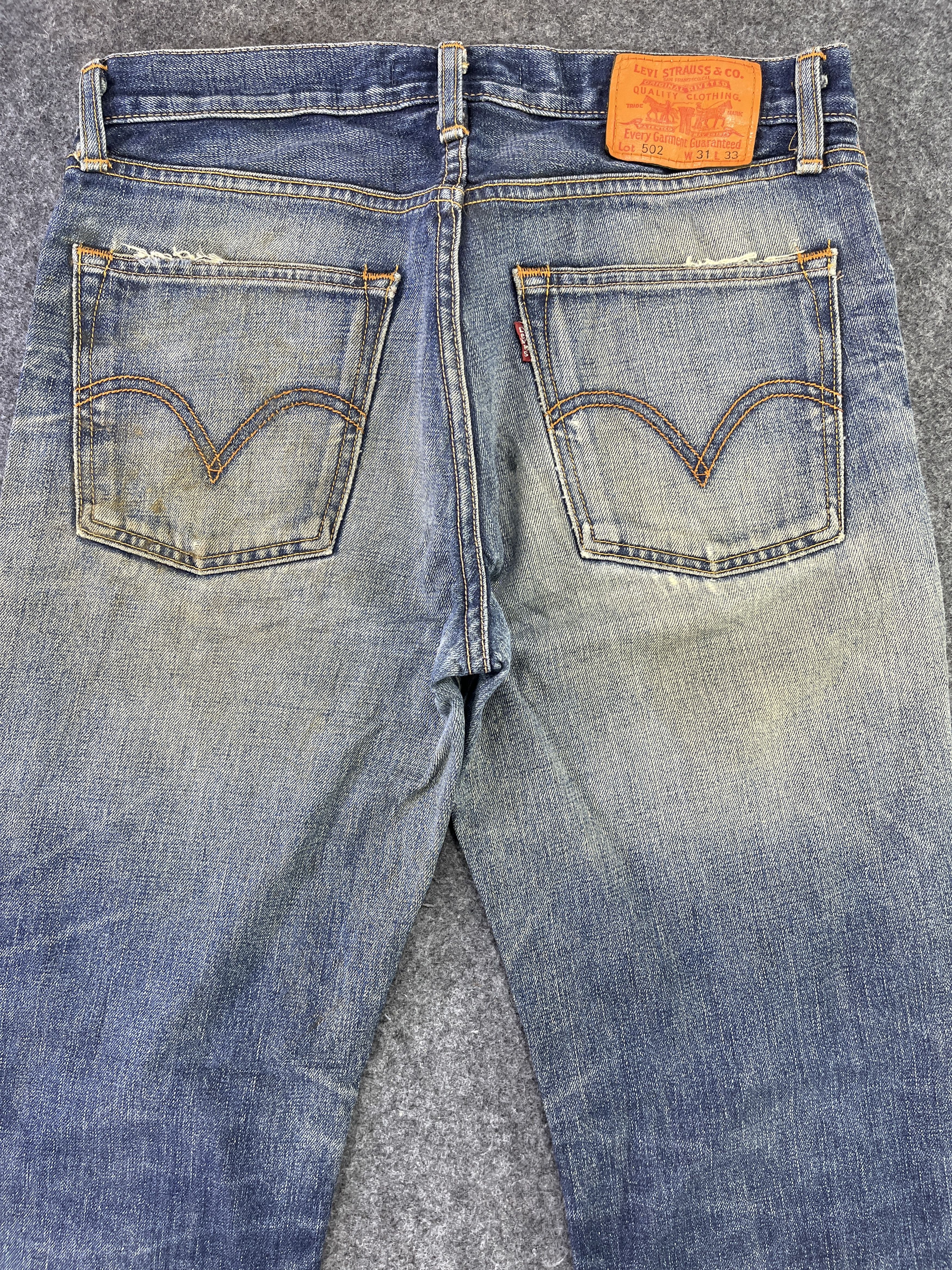 Levi's Vintage Levis 502 Rusty Wash Jeans - J907 Size US 33 - 4 Thumbnail