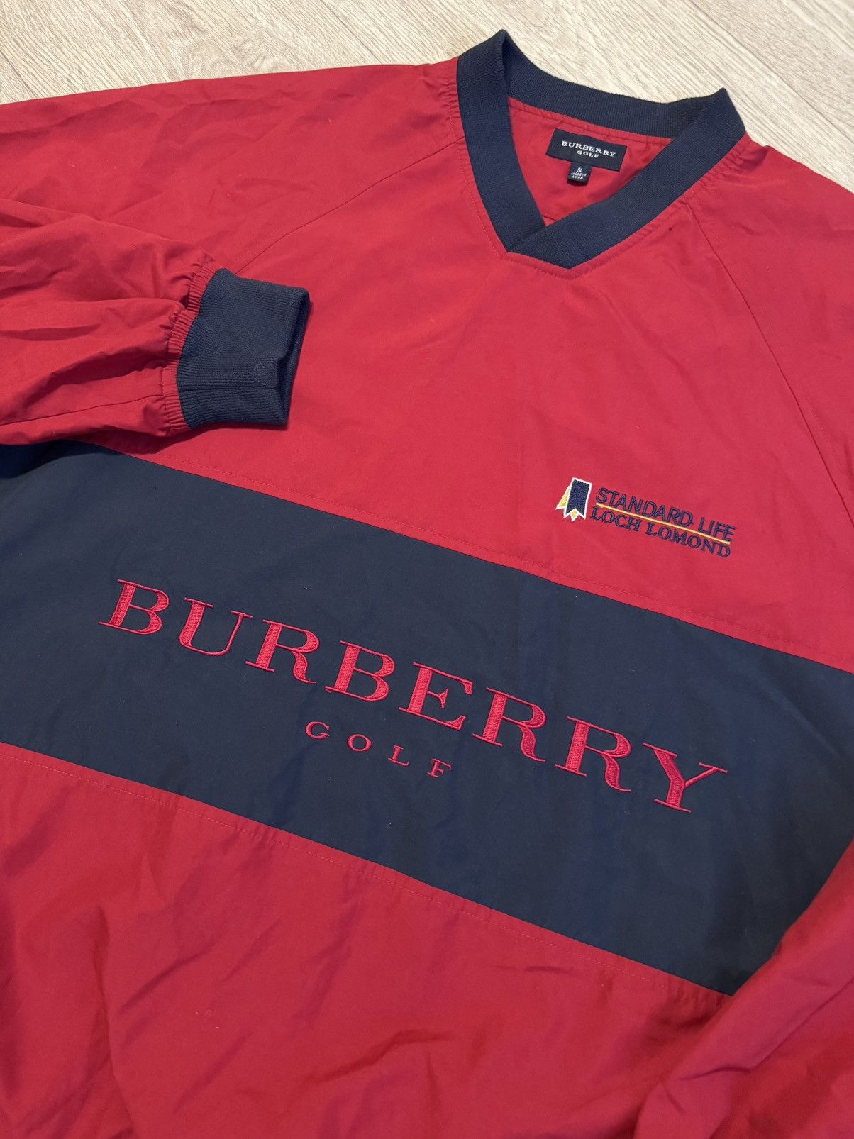 Burberry 🔷Vintage Burberry Golf Nylon Sweatshirt 90s🔷 Size US S / EU 44-46 / 1 - 3 Thumbnail