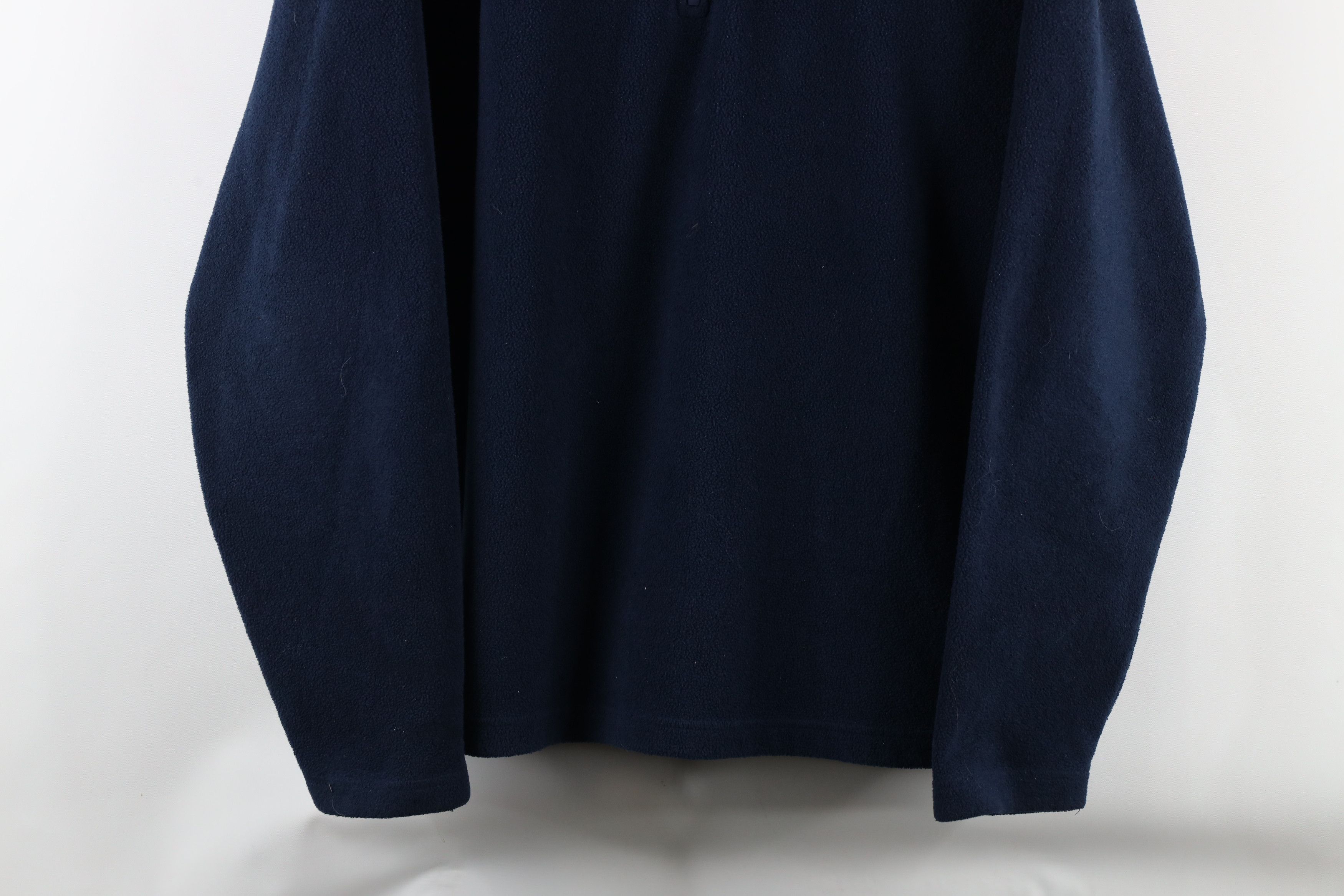 Gap × Vintage Vintage Gap Blank Half Zip Fleece Pullover Sweater Navy Blue Size US L / EU 52-54 / 3 - 3 Thumbnail