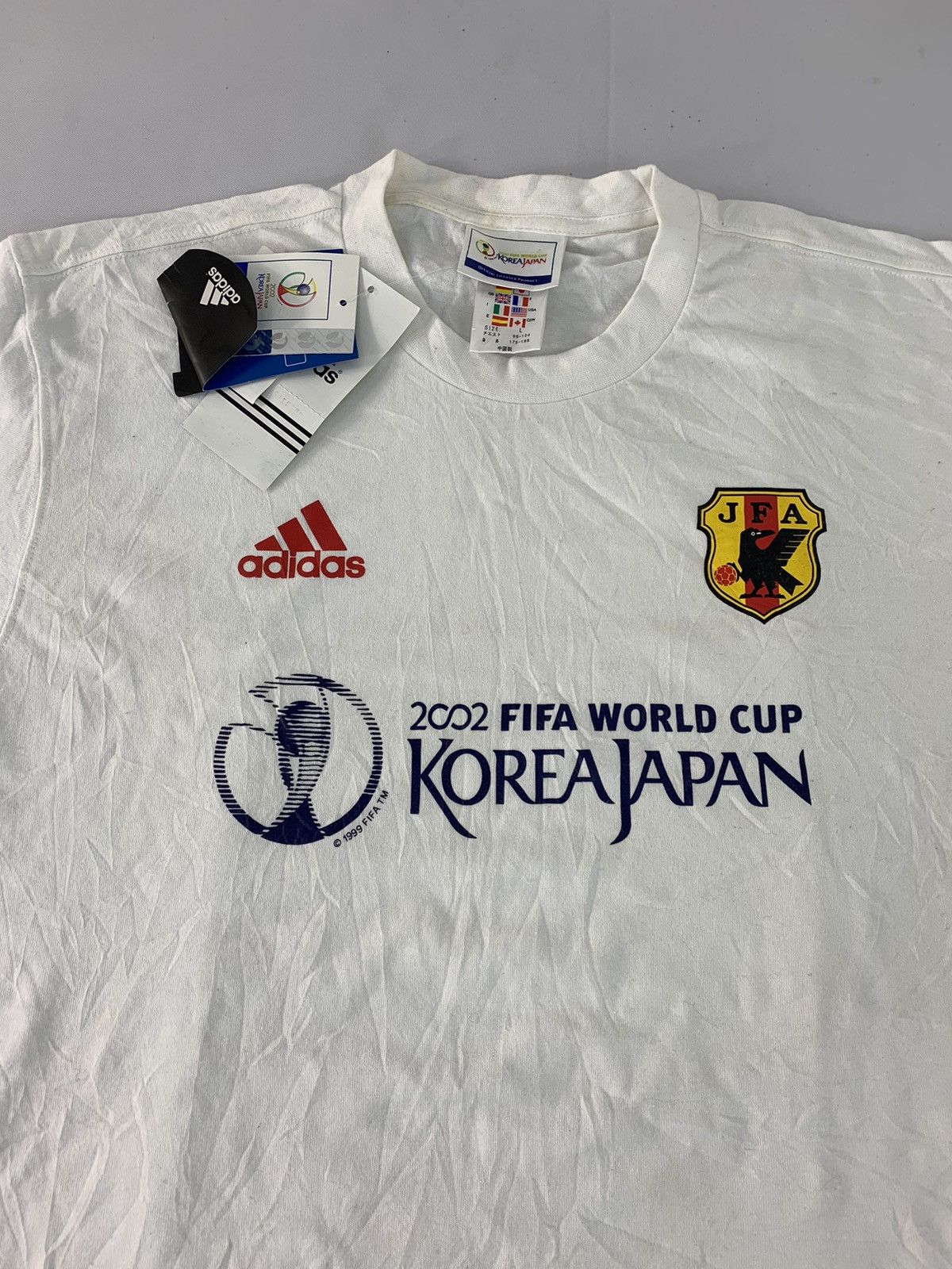 Adidas NWT! Adidas 2002 Fifa World Cup Korean Japan Promo Tee Size US L / EU 52-54 / 3 - 3 Thumbnail