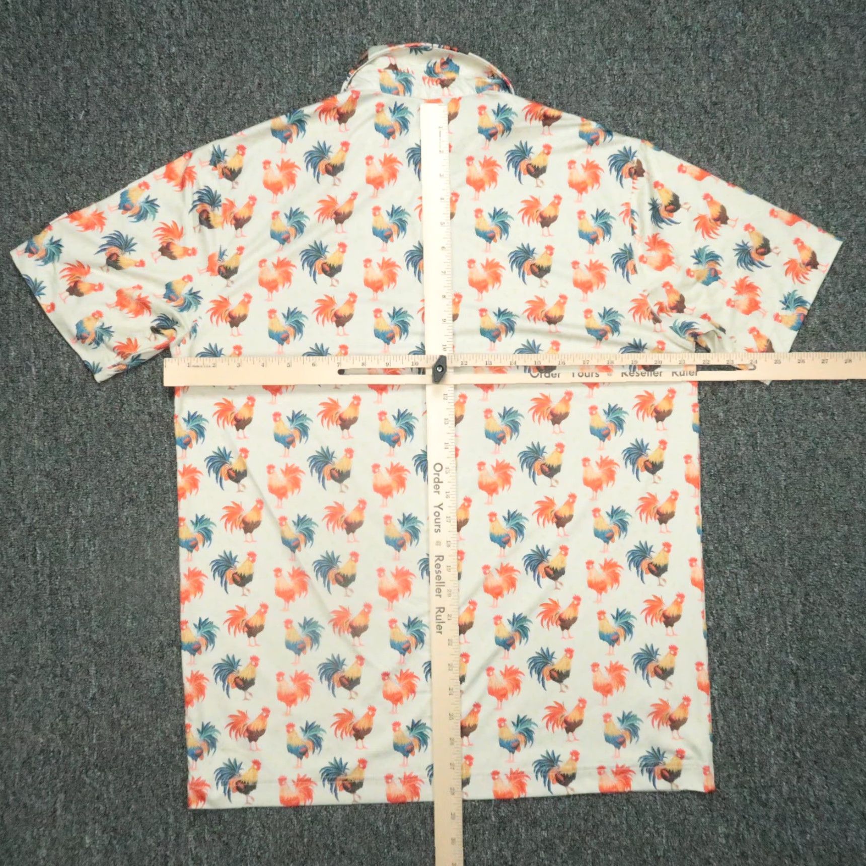 Vintage Waggle Polo Shirt Mens L White Cream Cocky Rooster Performance Short Sleeve Golf Polo Size US L / EU 52-54 / 3 - 5 Thumbnail