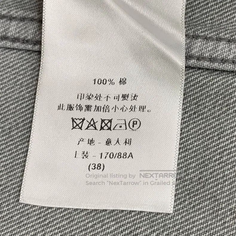 Dior Dior Gray washed old bee embroidery cotton lapel single-br Size XS / US 0-2 / IT 36-38 - 8 Thumbnail