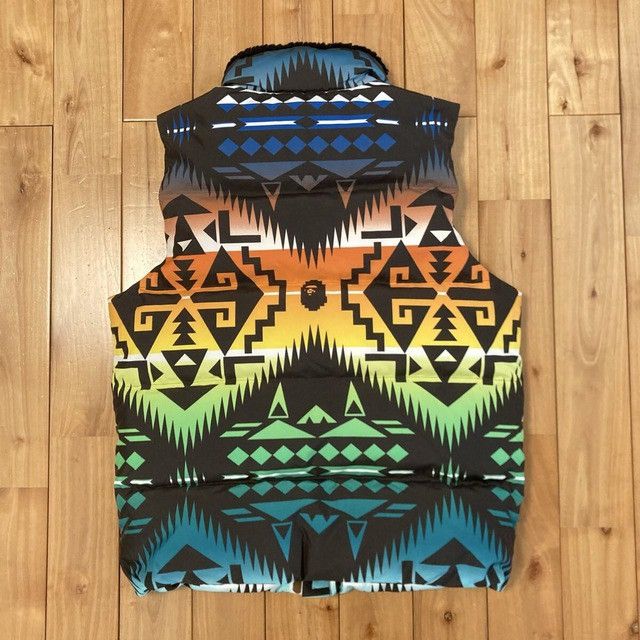Bape BAPE Native Pattern Puffer Down Vest a bathing ape NIGO Size US S / EU 44-46 / 1 - 2 Thumbnail
