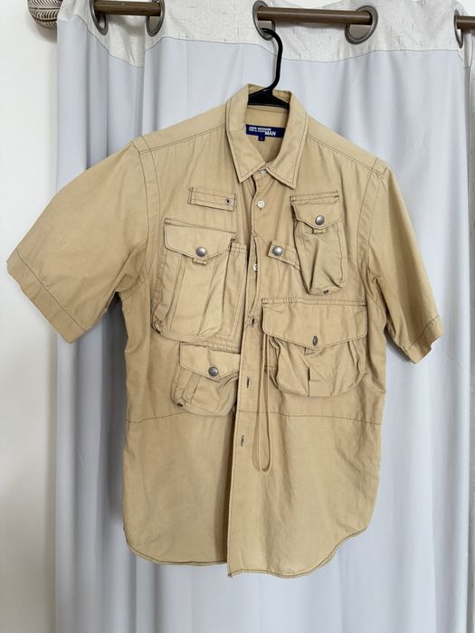 Junya Watanabe Junya Watanabe SS05 cargo button up safari shirt | Grailed