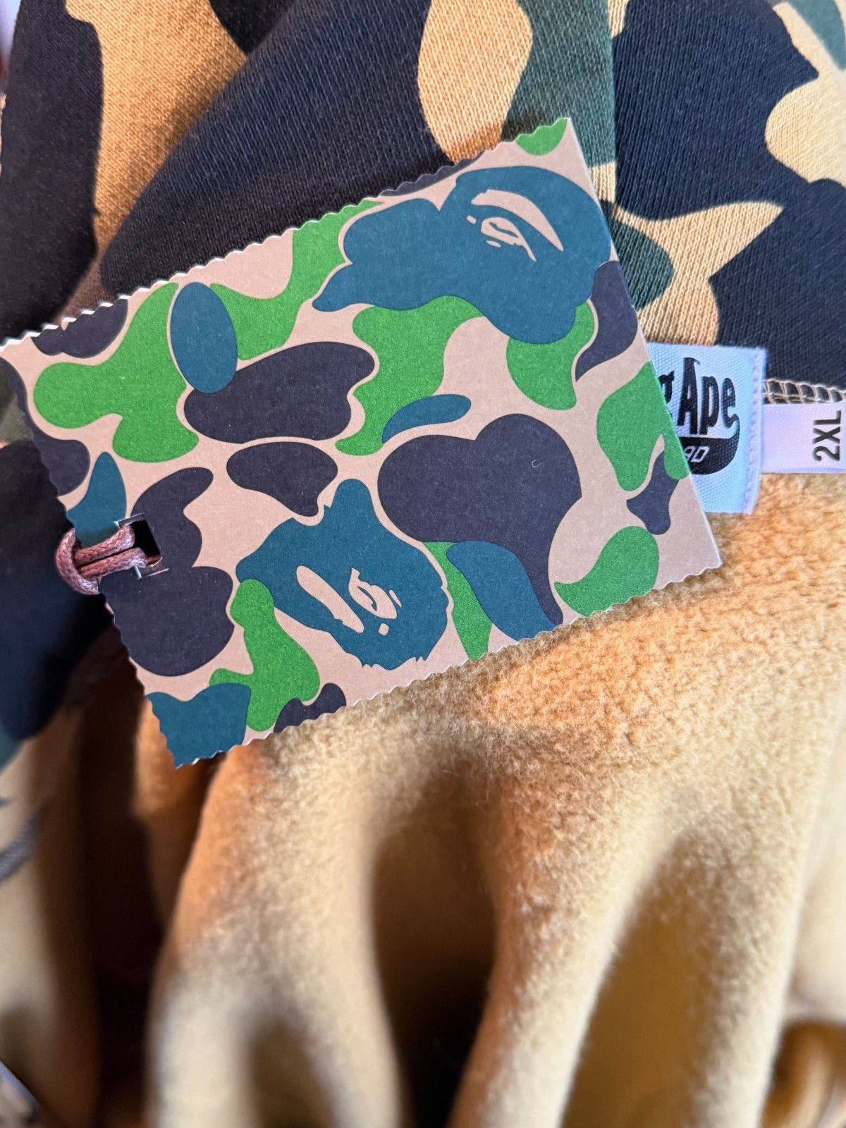 Bape BAPE 1st Camo Shark Full Zip Hoodie PONR Yellow XXL Size US XXL / EU 58 / 5 - 8 Thumbnail