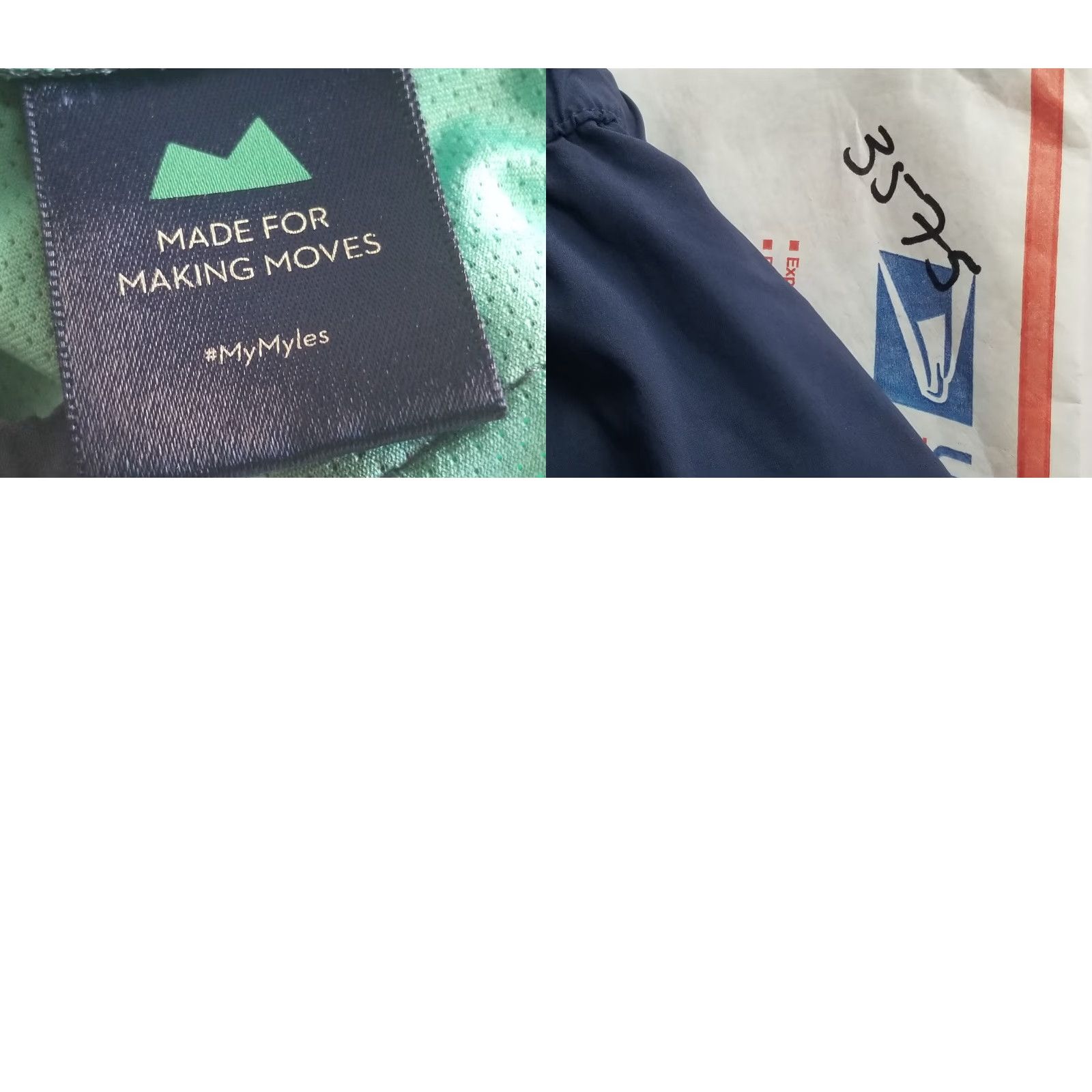 Vintage Myles Shorts Mens Medium Blue Athletic Outdoor Casual Nylon Blended Fabric Drawstring Pockets Active Size US 31 - 8 Thumbnail